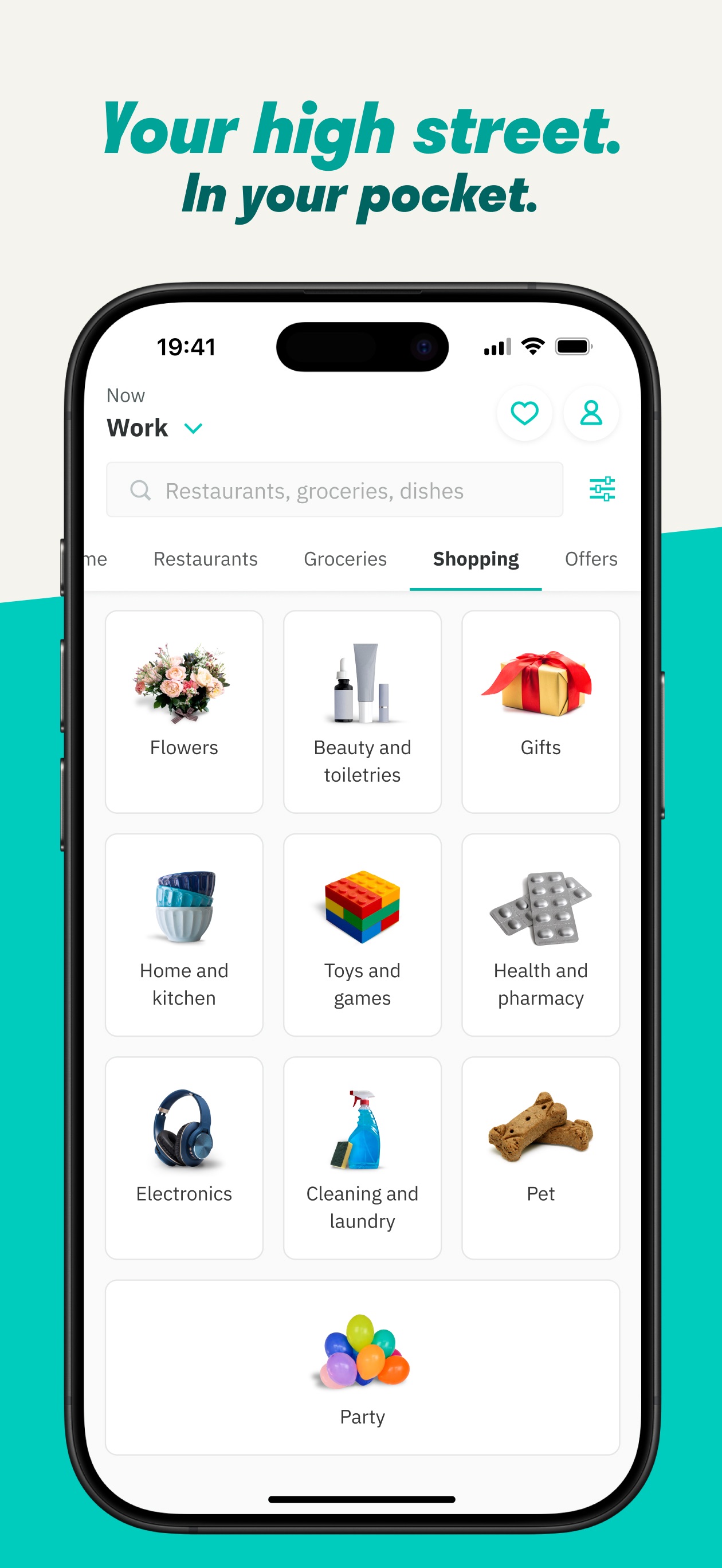 Deliveroo App Store screenshot 7: Your high street. In your pocket.