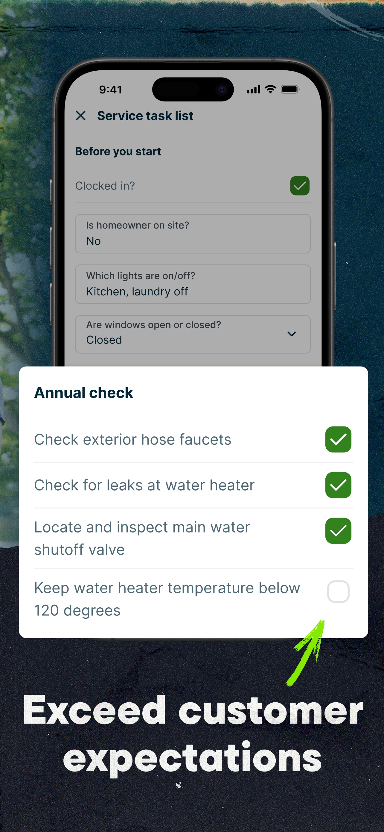 Jobber App Store screenshot 6: Exceed customer expectations