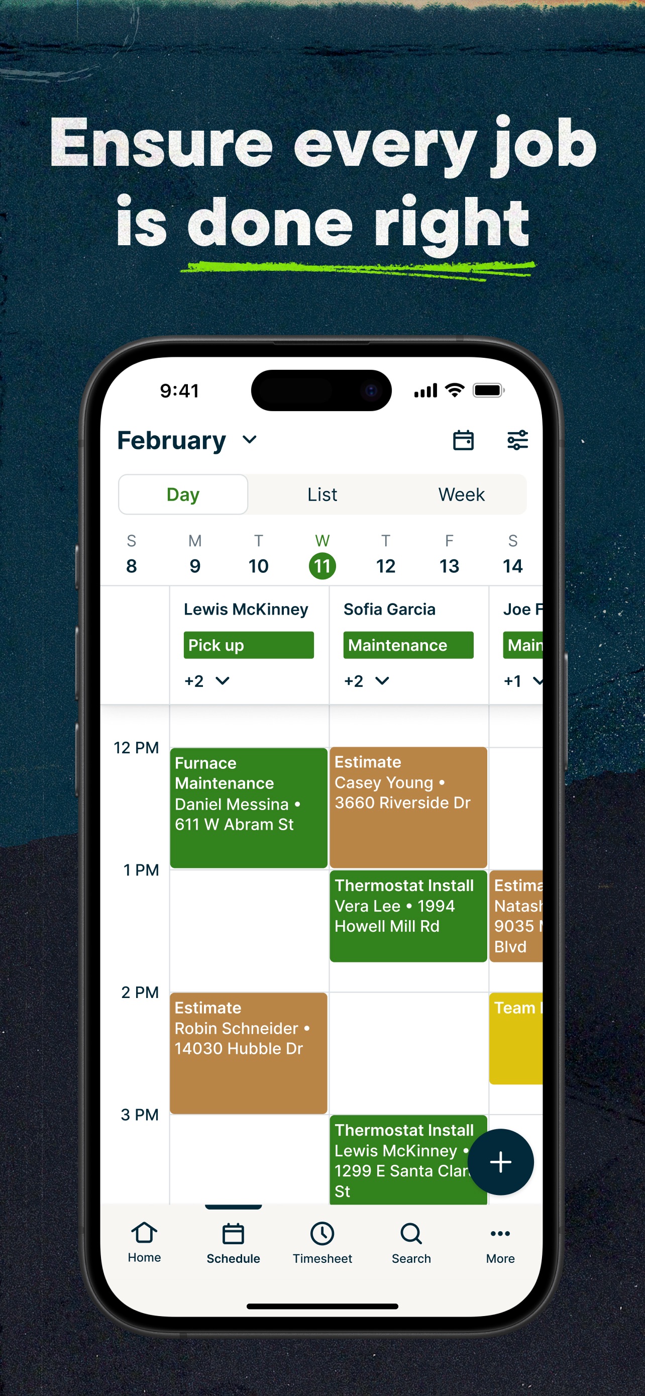 Jobber App Store screenshot 7: Ensure every job is done right