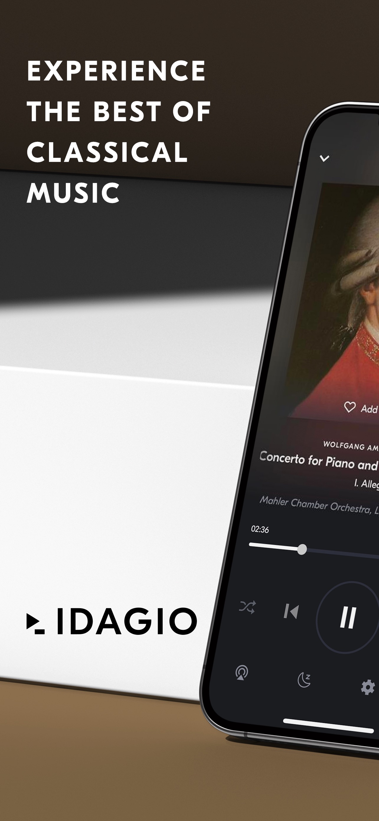 IDAGIO App Store screenshot: EXPERIENCE THE BEST OF CLASSICAL MUSIC