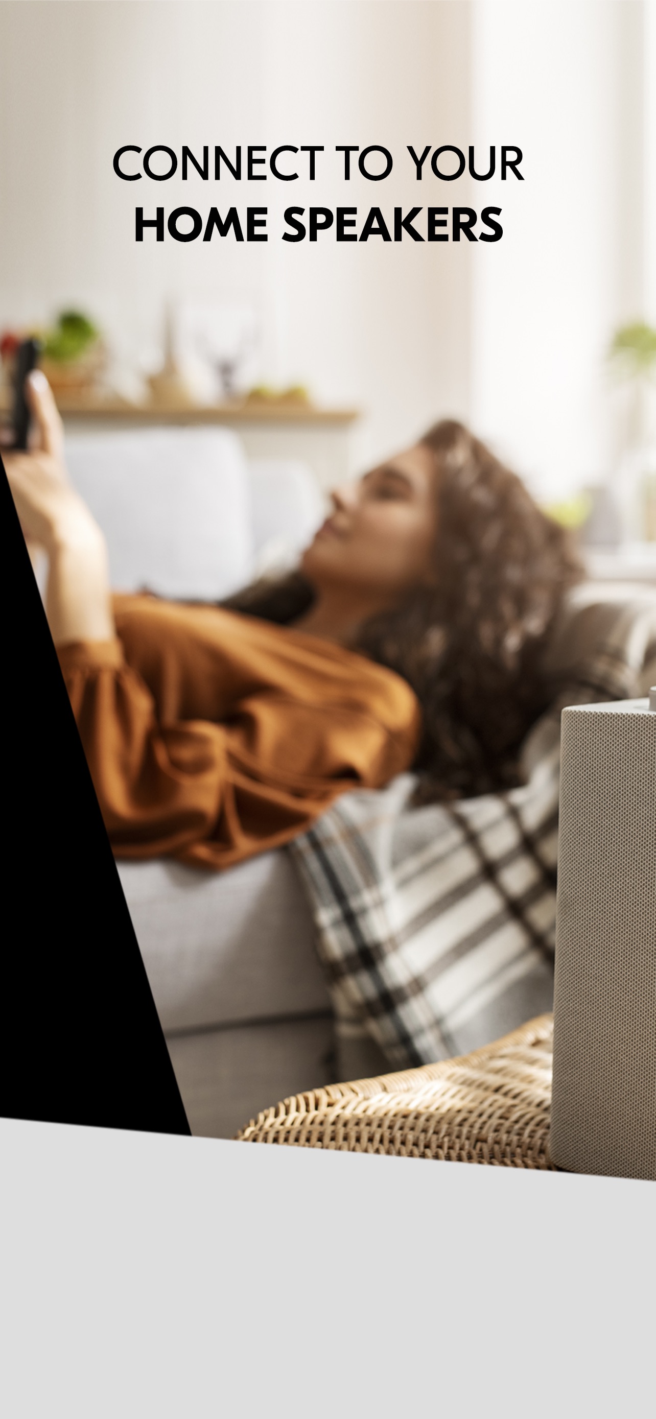 IDAGIO App Store screenshot: CONNECT TO YOUR HOME SPEAKERS