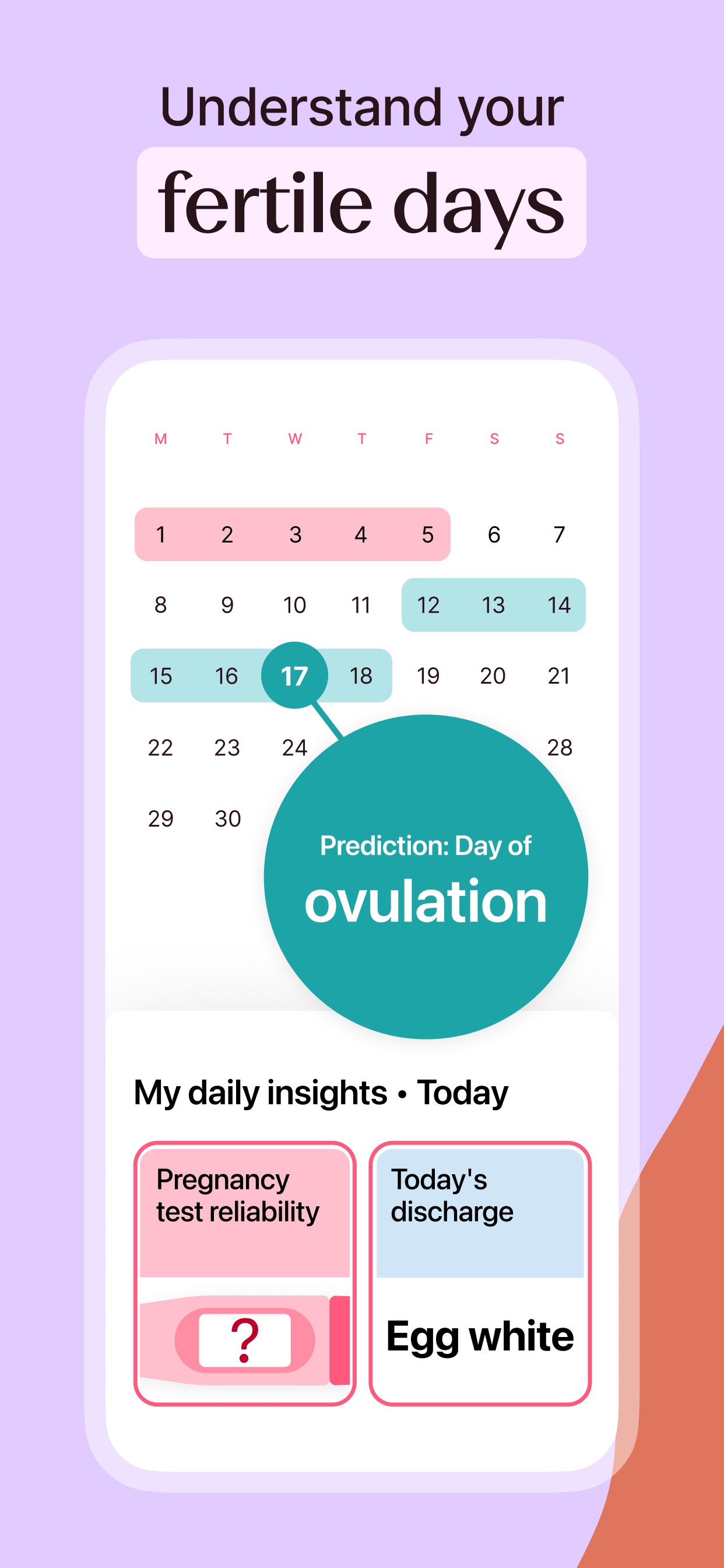 Flo App Store screenshot: Understand your fertile days