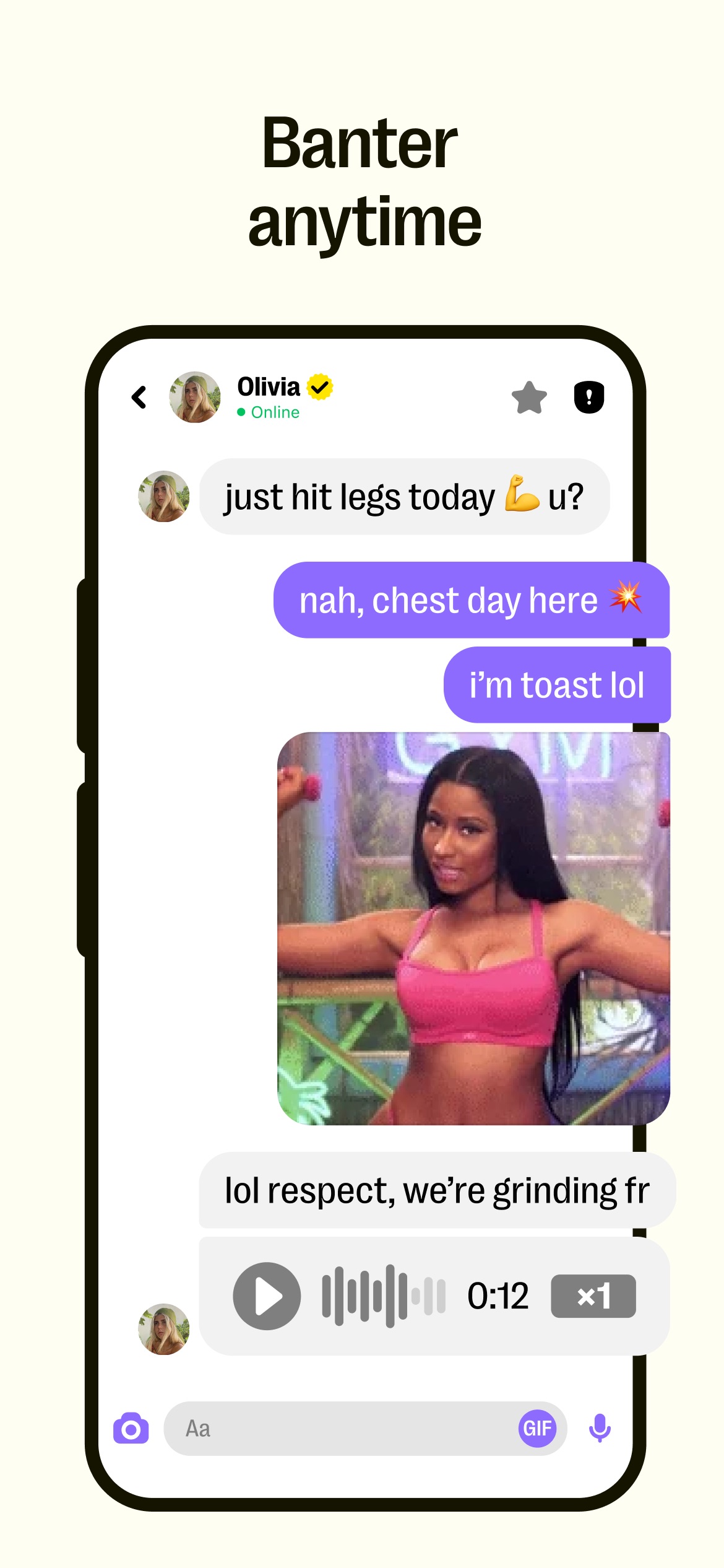 Yubo App Store screenshot 5: Banter anytime