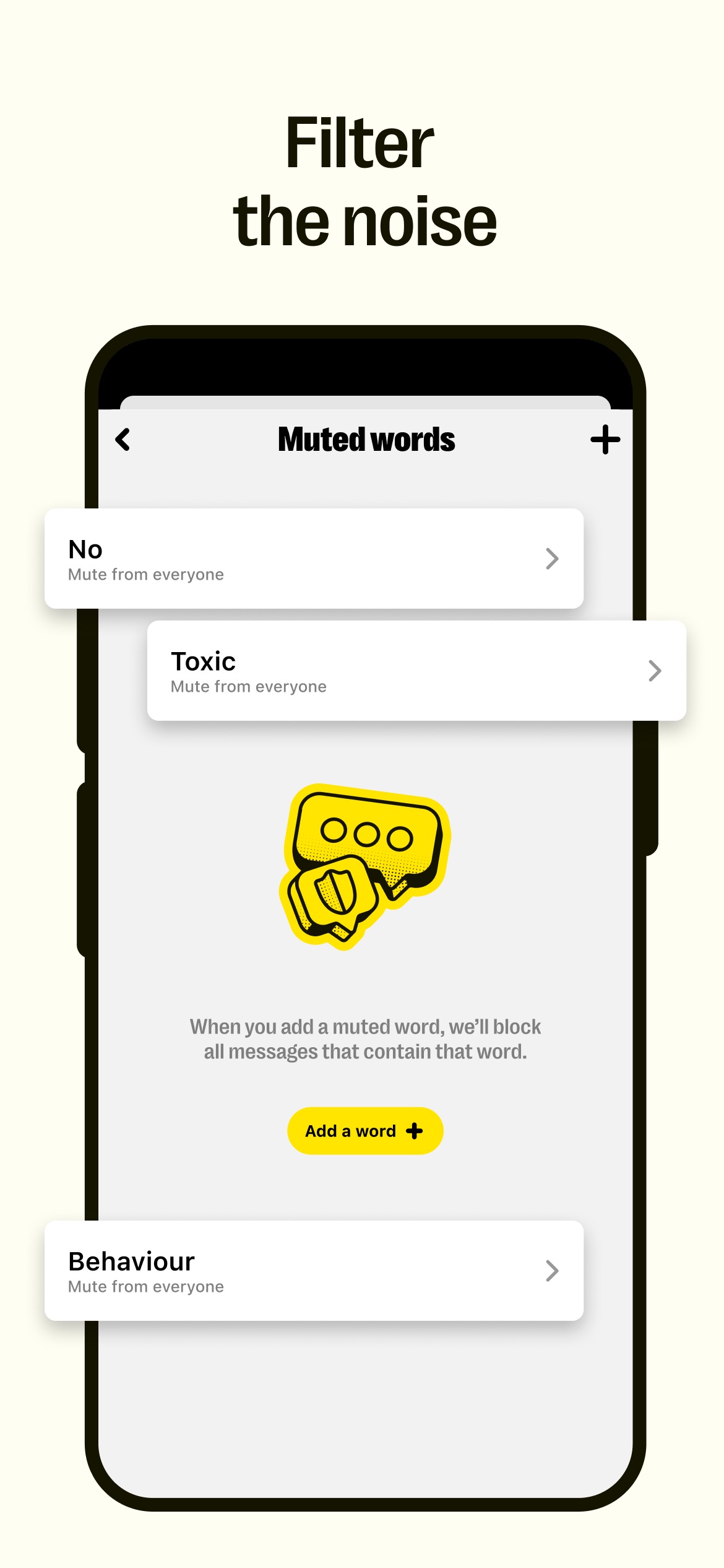 Yubo App Store screenshot 7: Filter the noise