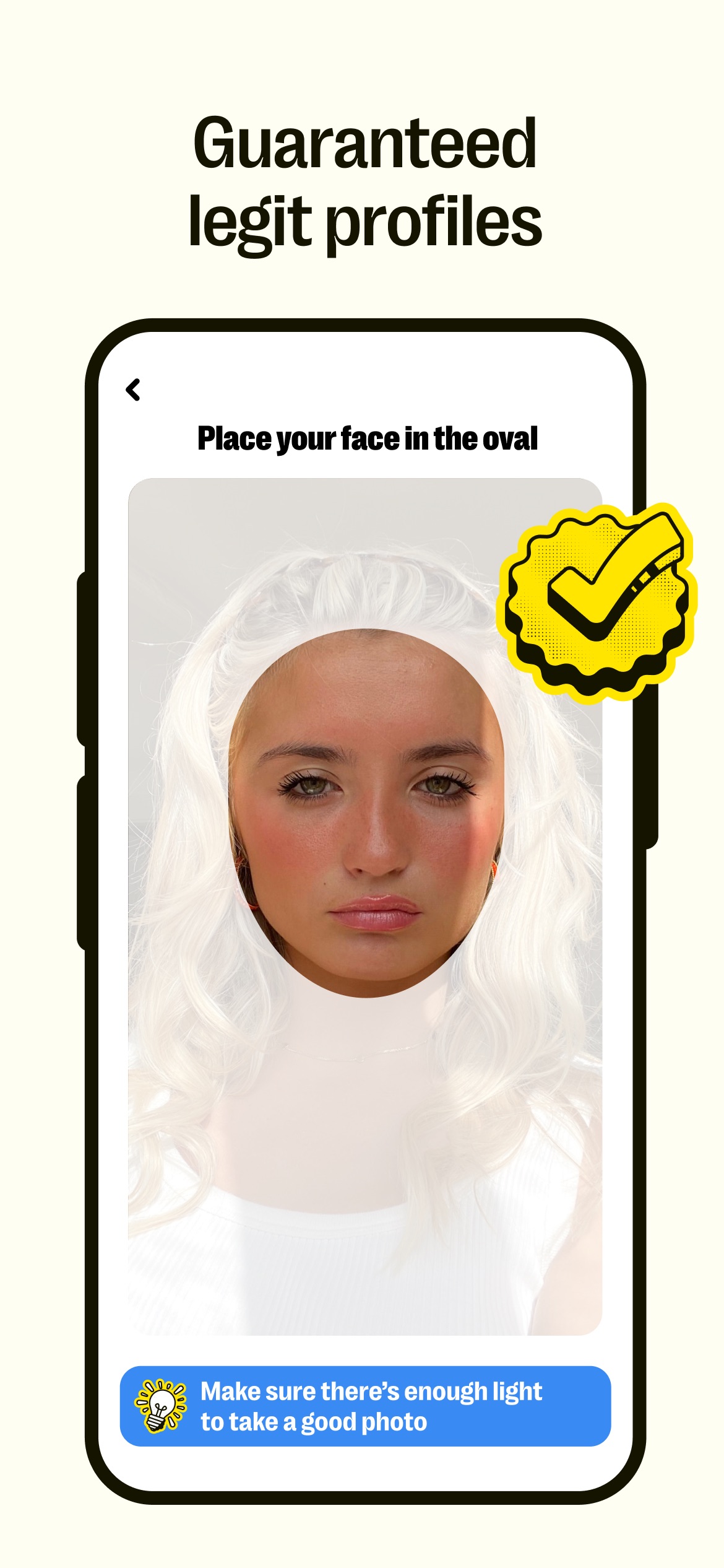 Yubo App Store screenshot 8: Guaranteed legit profiles