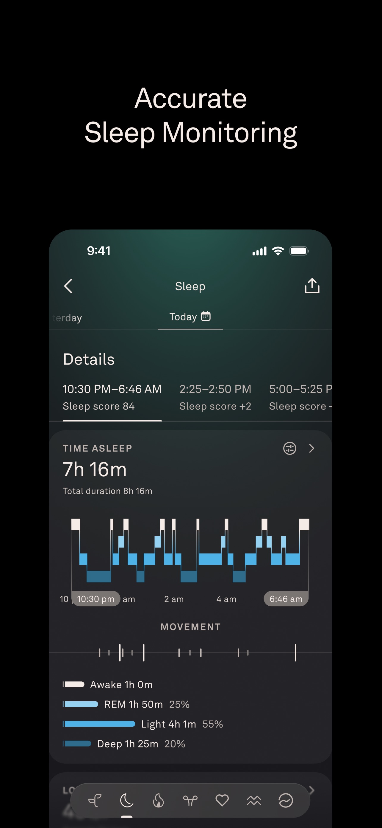 Oura App Store screenshot: Accurate Sleep Monitoring