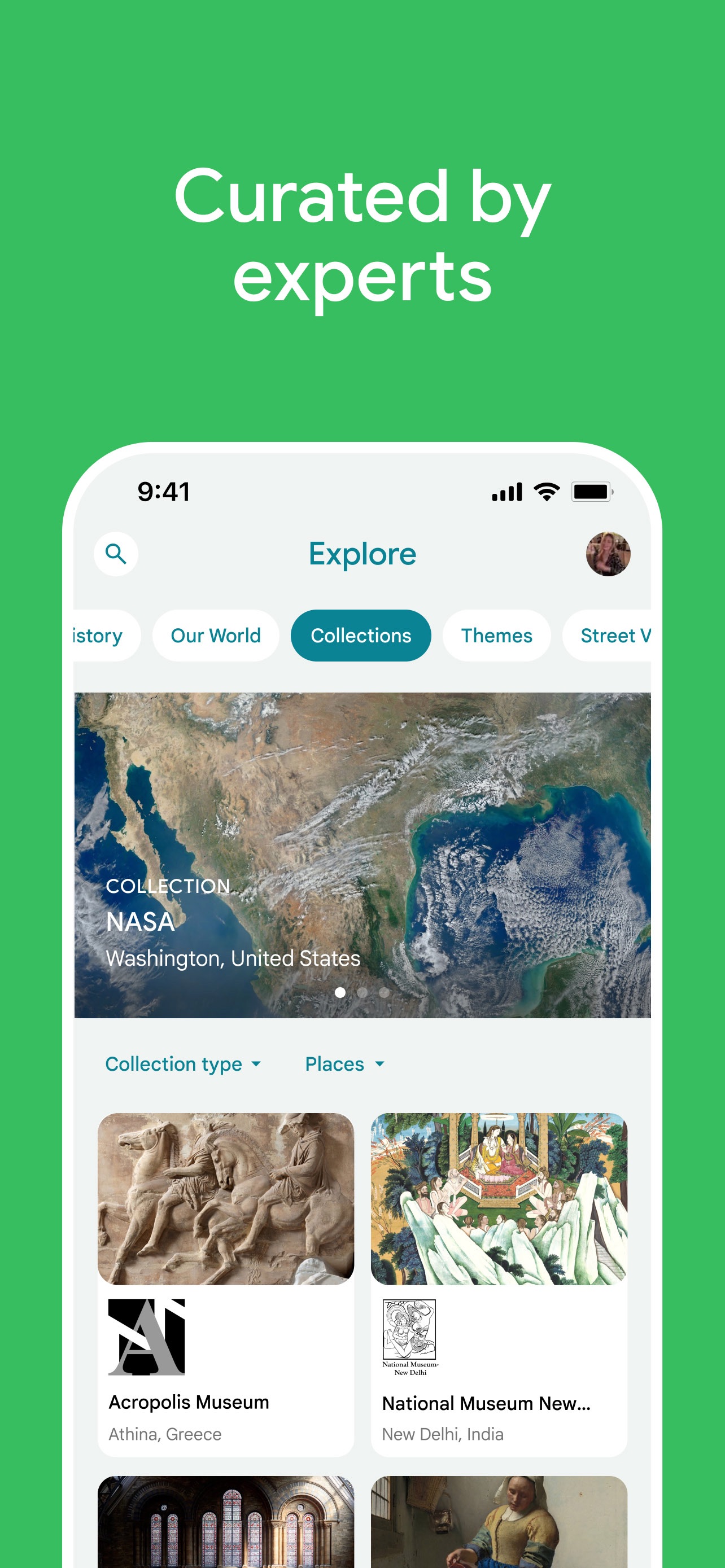 Google Arts & Culture App Store screenshot 5: Curated by experts