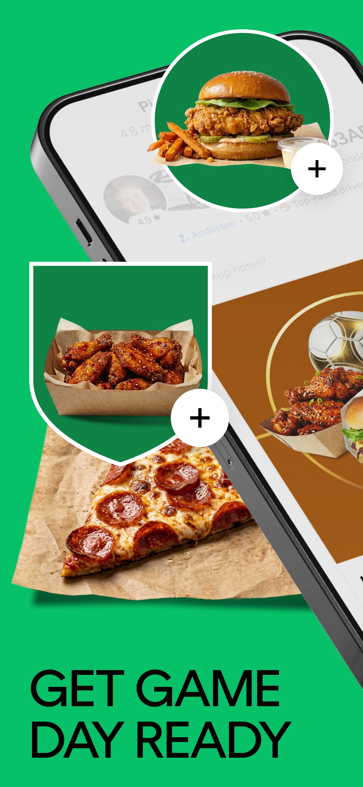 Uber Eats App Store screenshot: GET GAME DAY READY