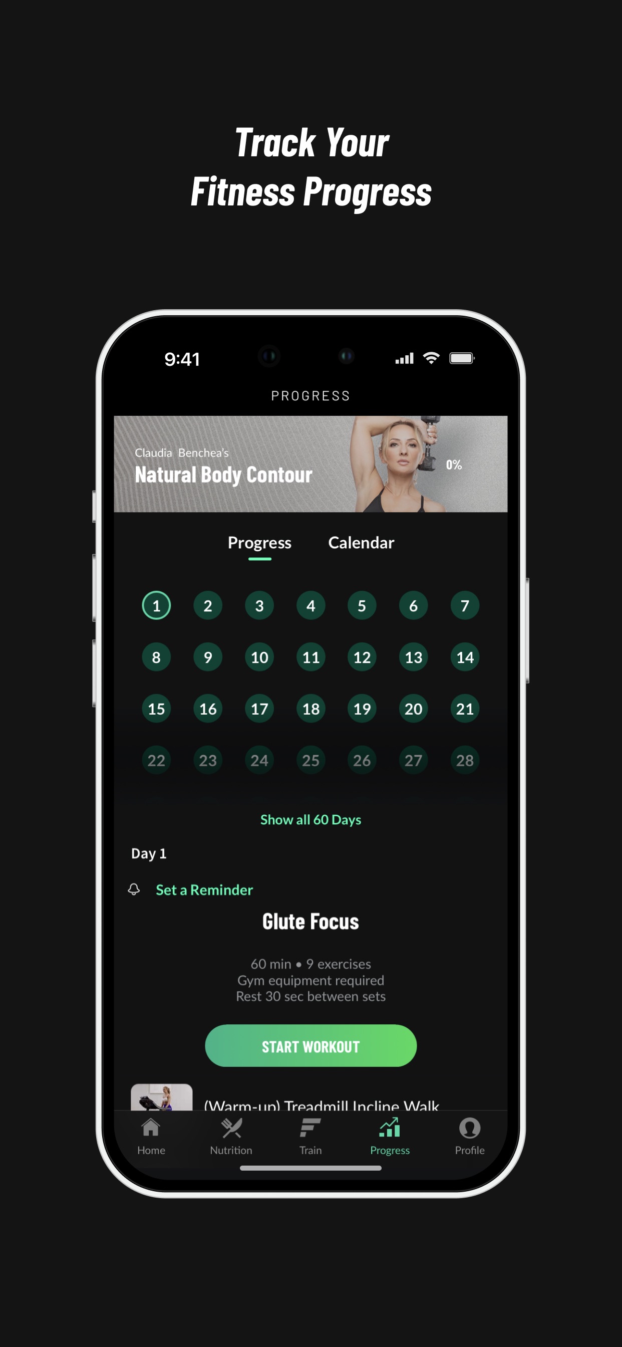 Fitplan App Store screenshot 5: Track Your Fitness Progress