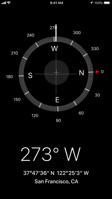 Compass App Store screenshot: listing design