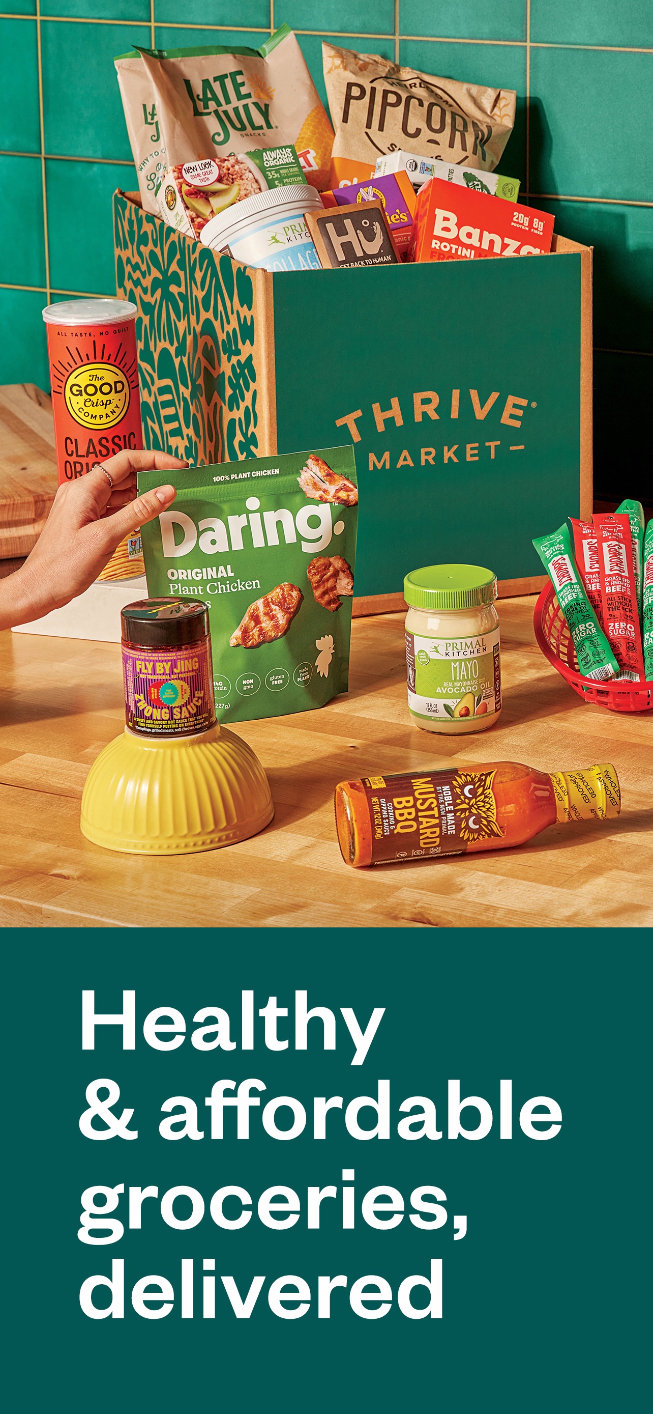 Thrive Market App Store screenshot: Healthy & affordable groceries, delivered