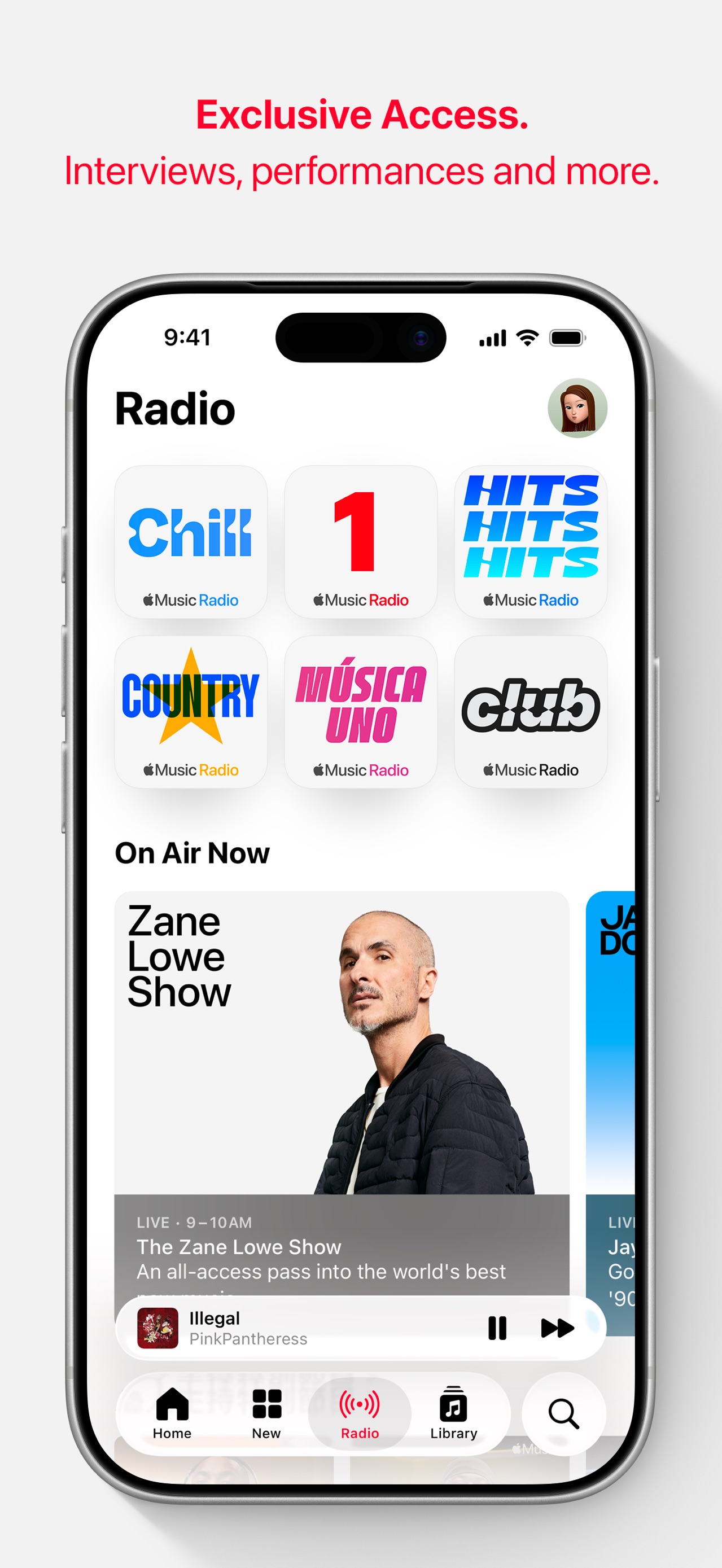 Apple Music App Store screenshot 6: Exclusive Access. Interviews, performances and more.