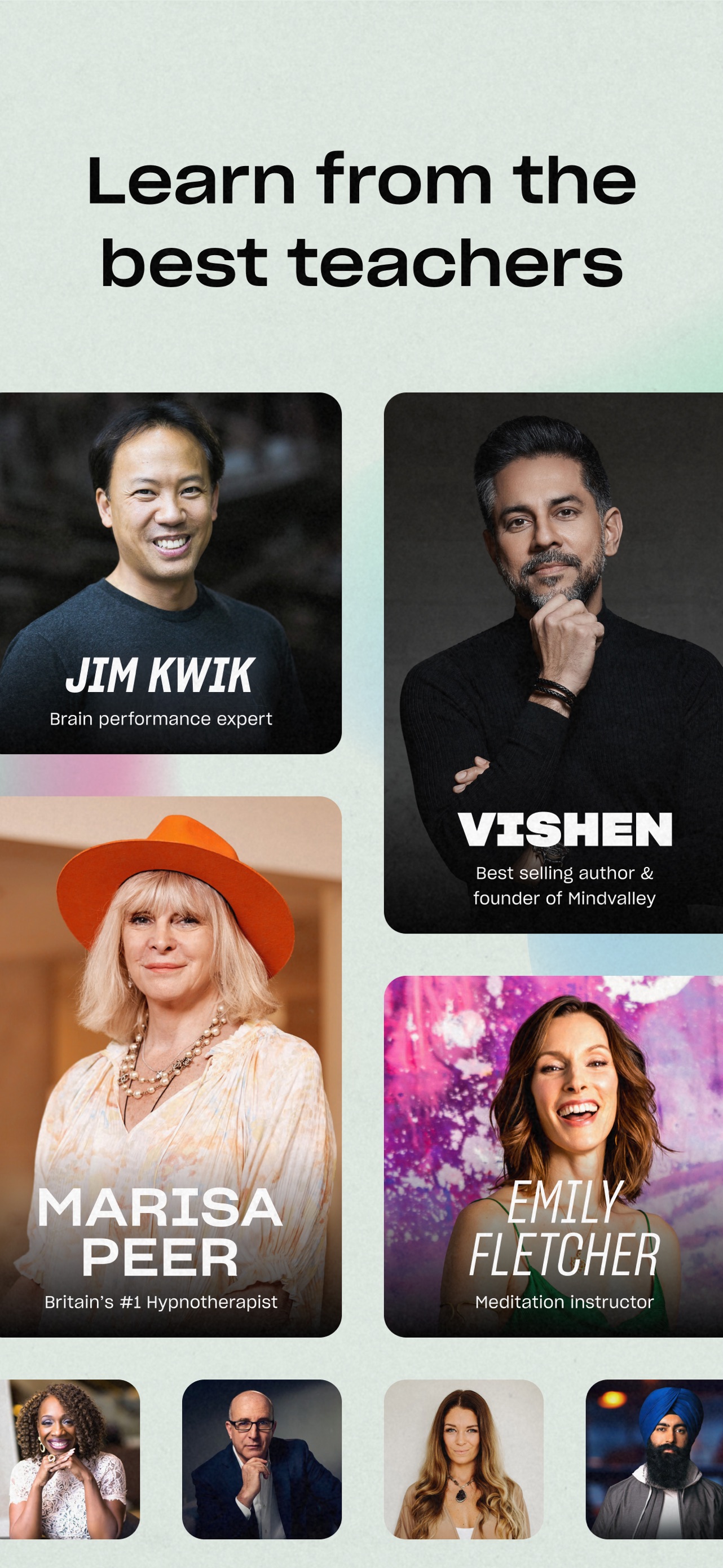 Mindvalley App Store screenshot 6: Learn from the best teachers