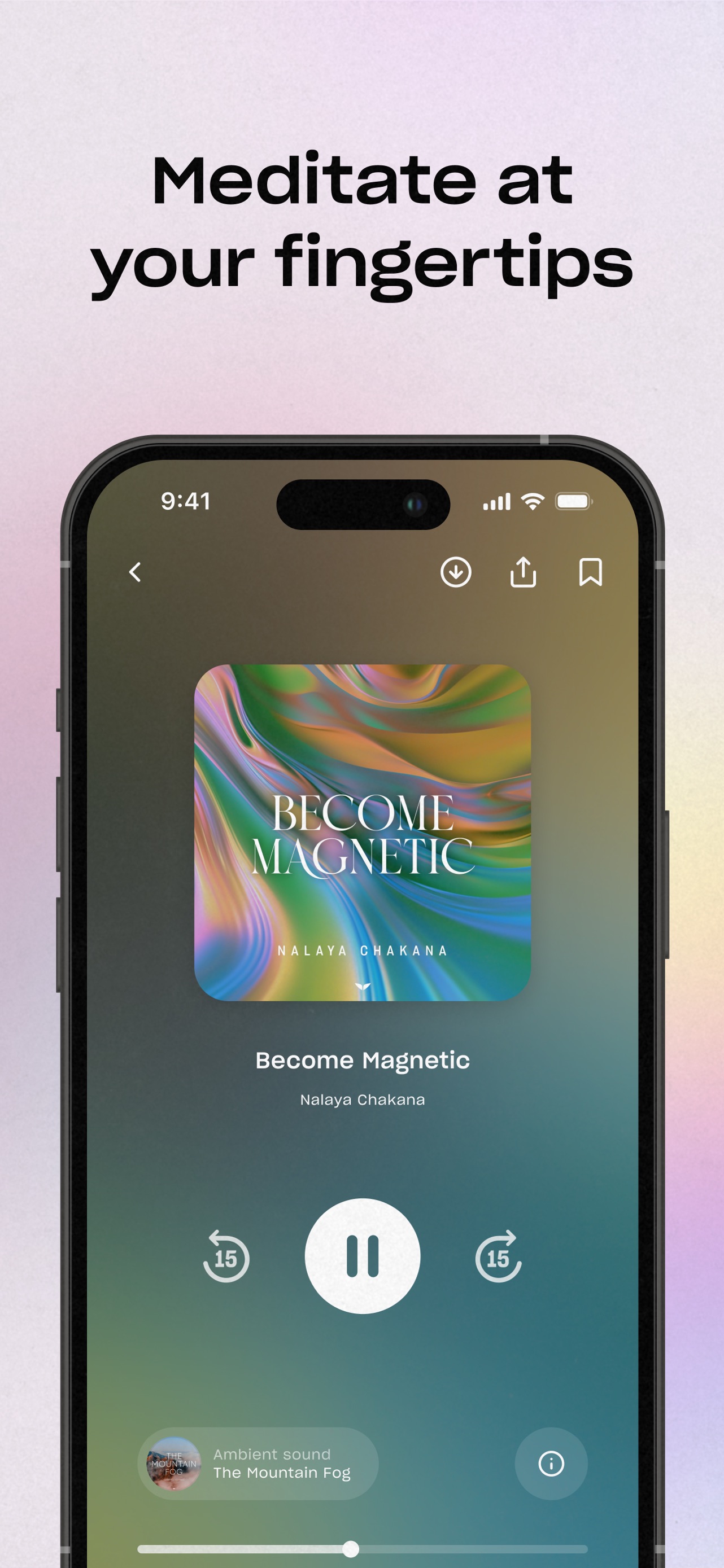 Mindvalley App Store screenshot 7: Meditate at your fingertips