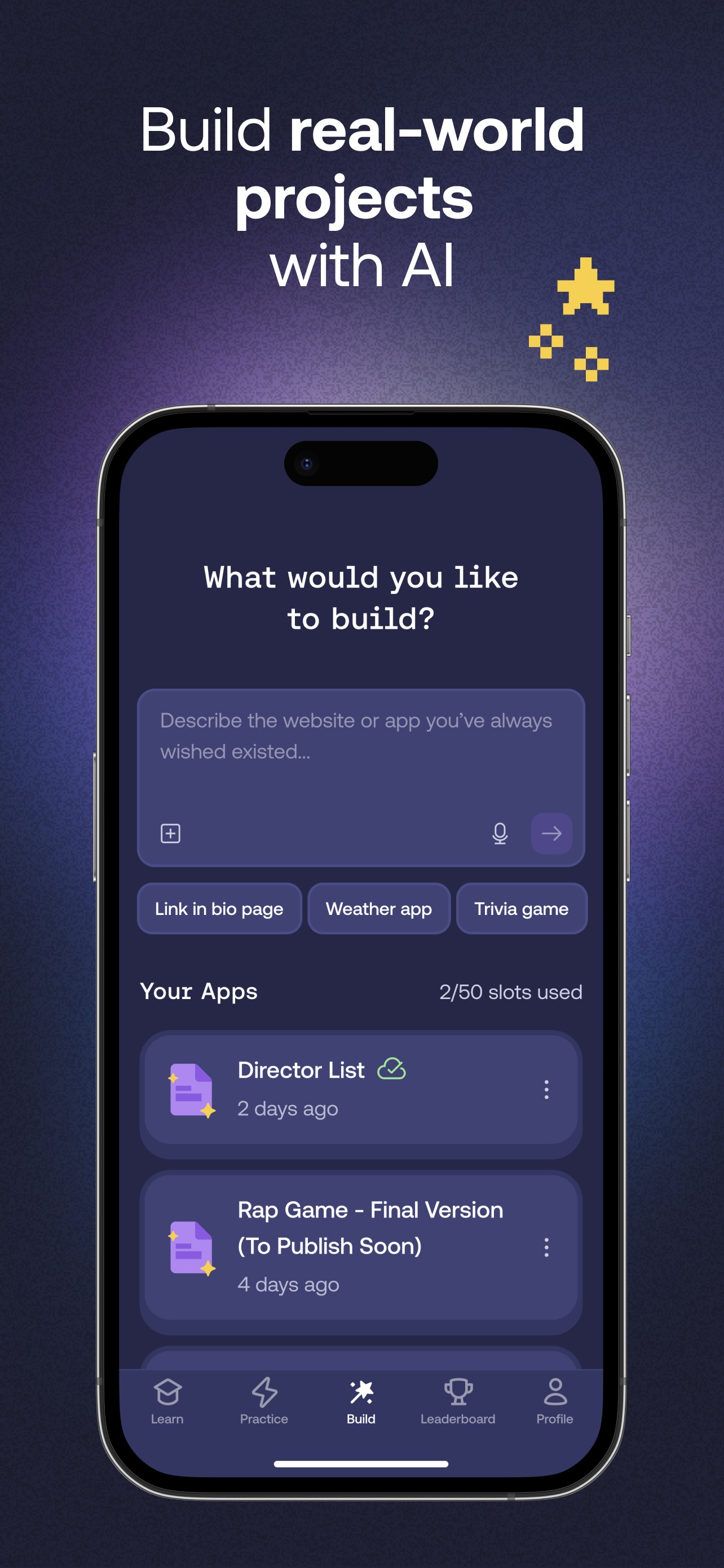 Mimo App Store screenshot 7: Build real-world projects with AI