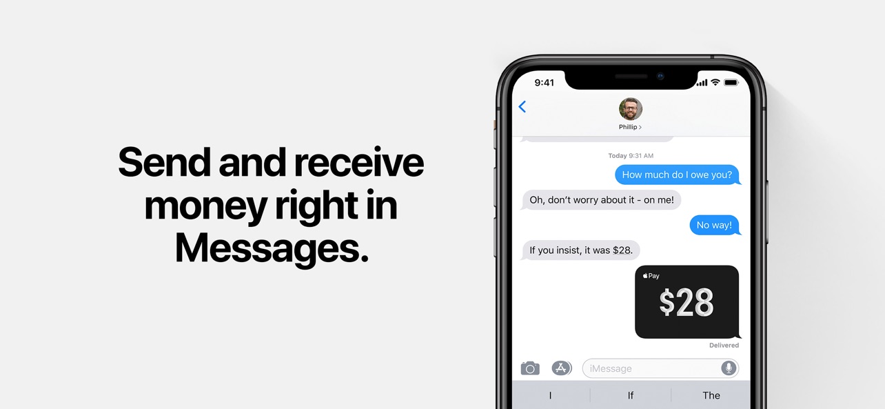 Apple Wallet App Store screenshot 8: Send and receive money right in Messages.