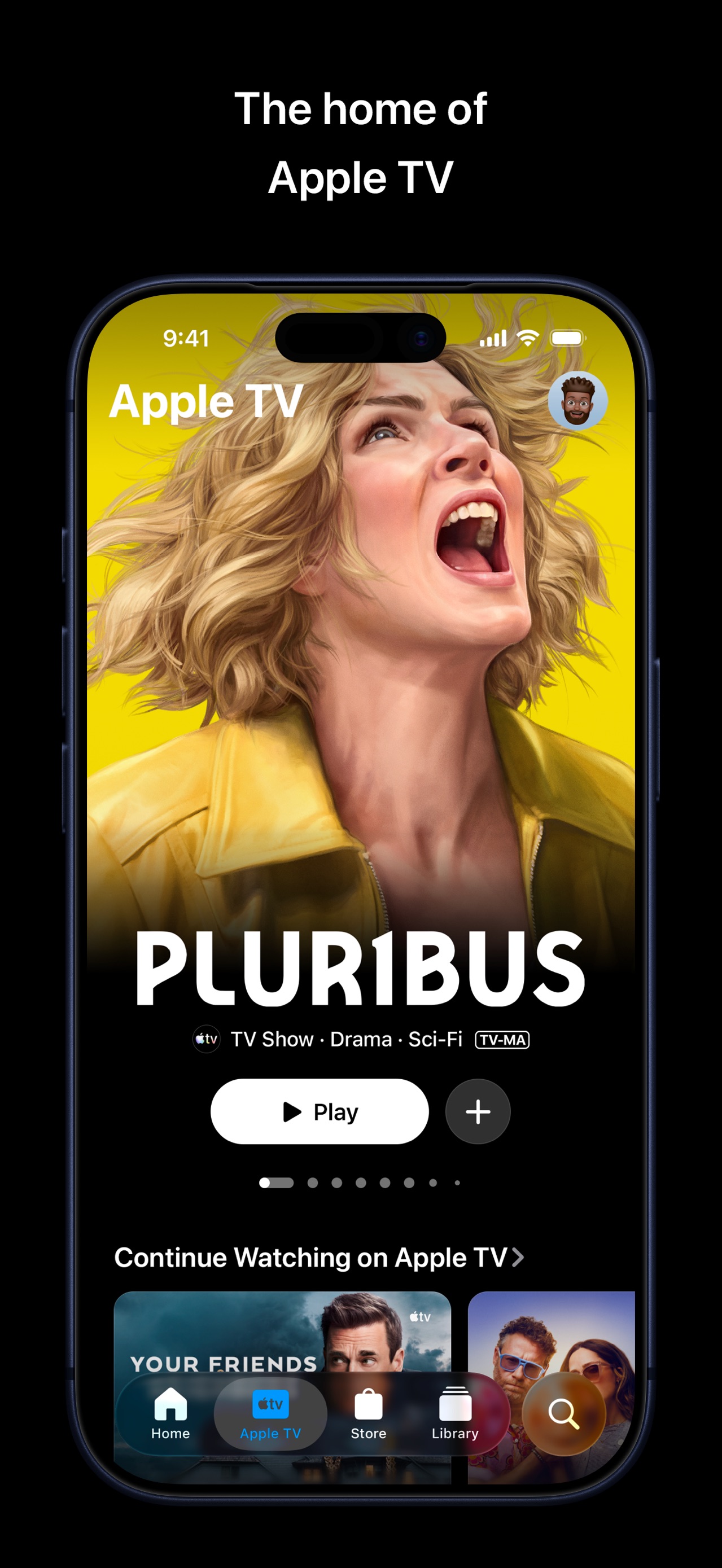 Apple TV App Store screenshot: The ho me of
Apple TV