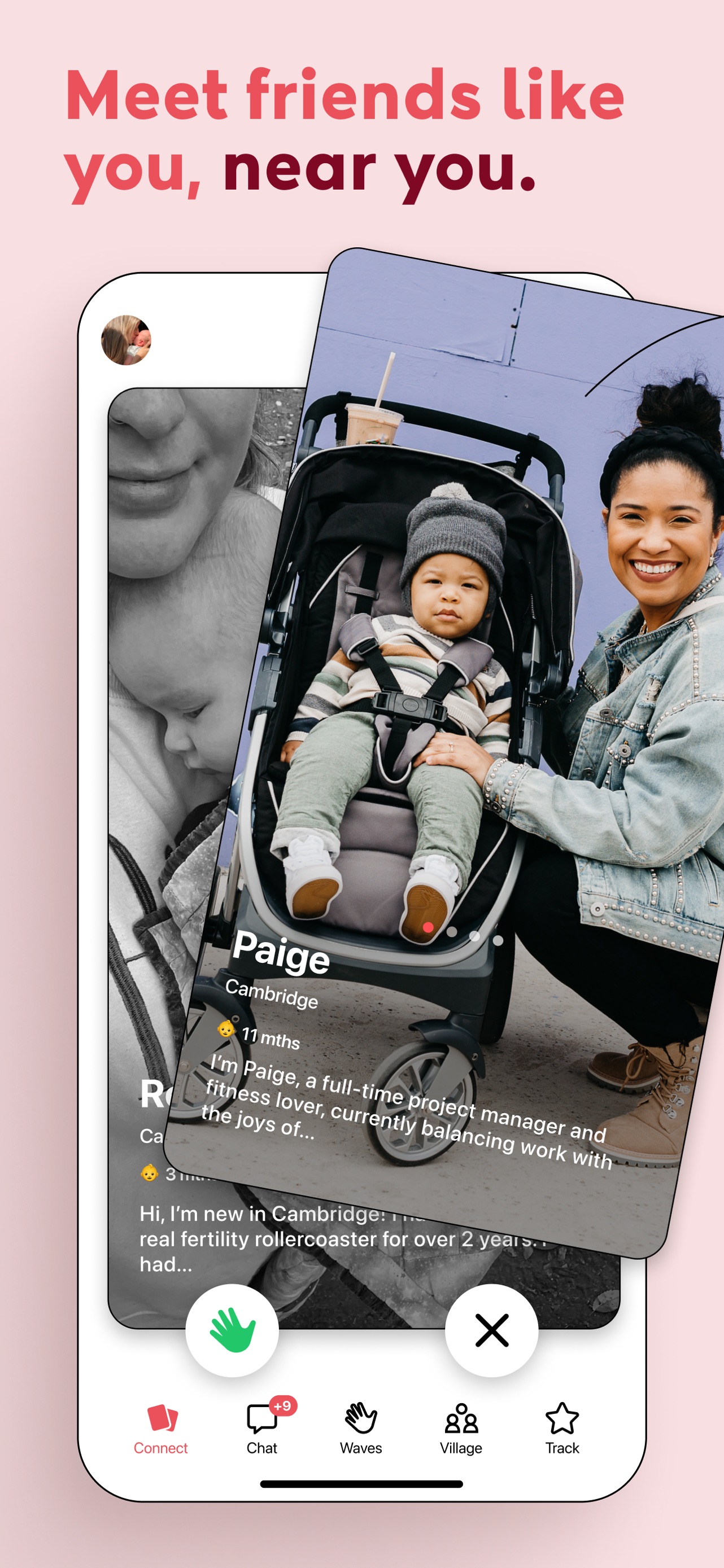 Peanut App Store screenshot: Meet friends like you, near you.