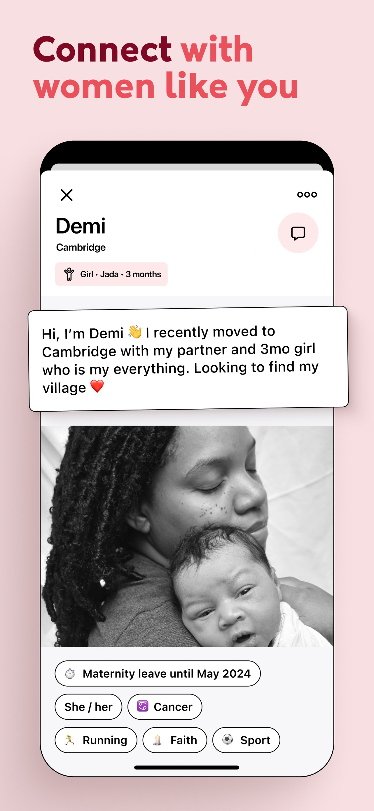 Peanut App Store screenshot 7: Connect with women like you