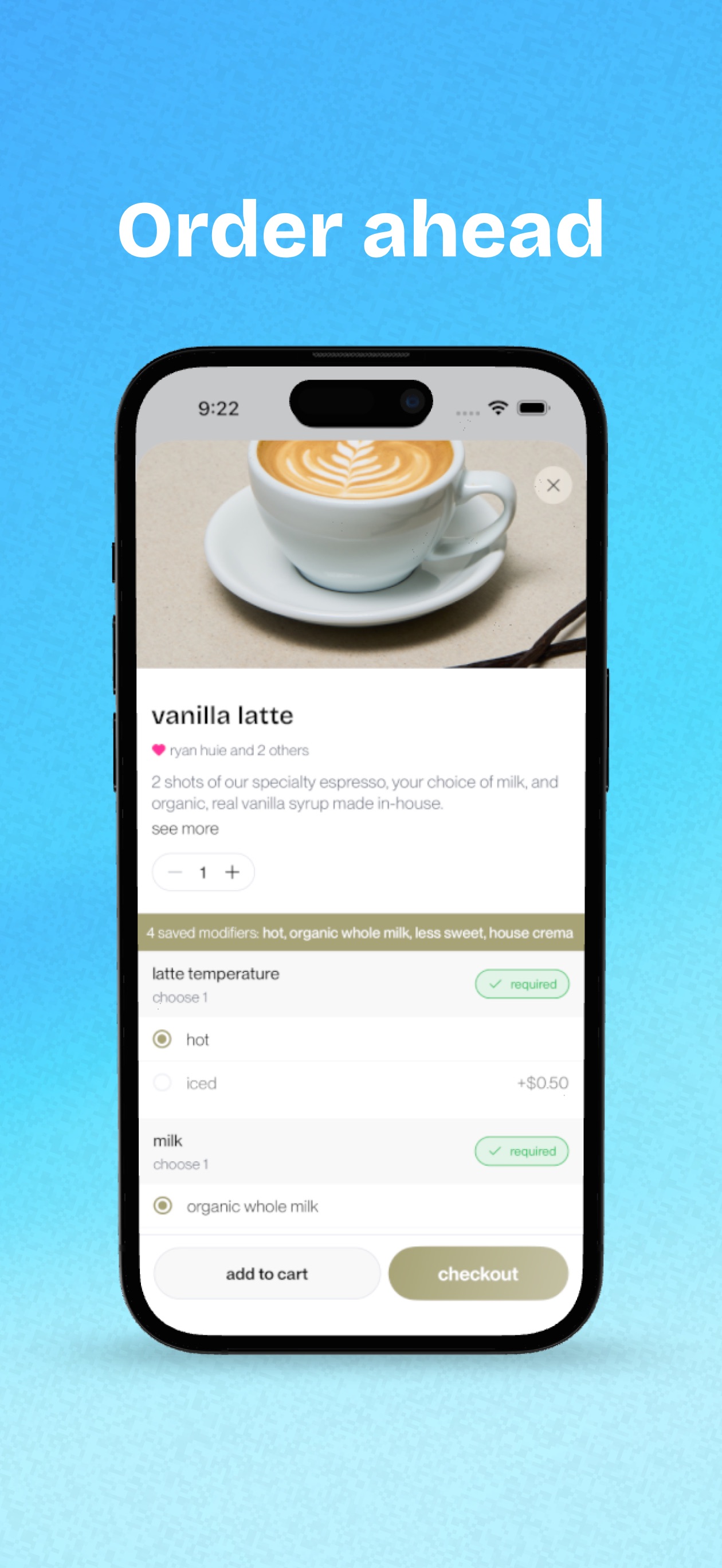 Snackpass App Store screenshot: Order ahead