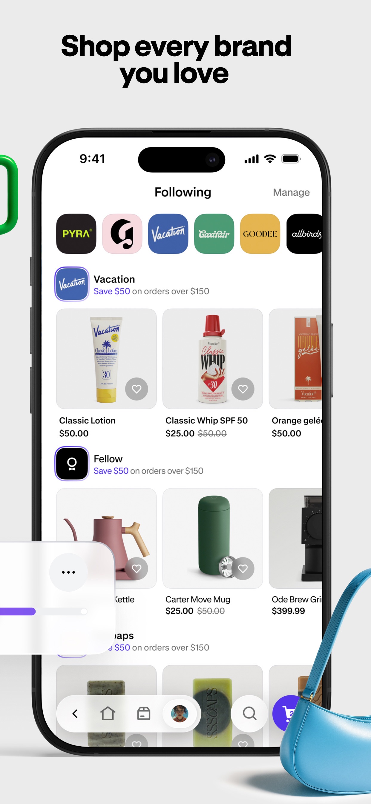 Shop App Store screenshot: Shop every brand you love