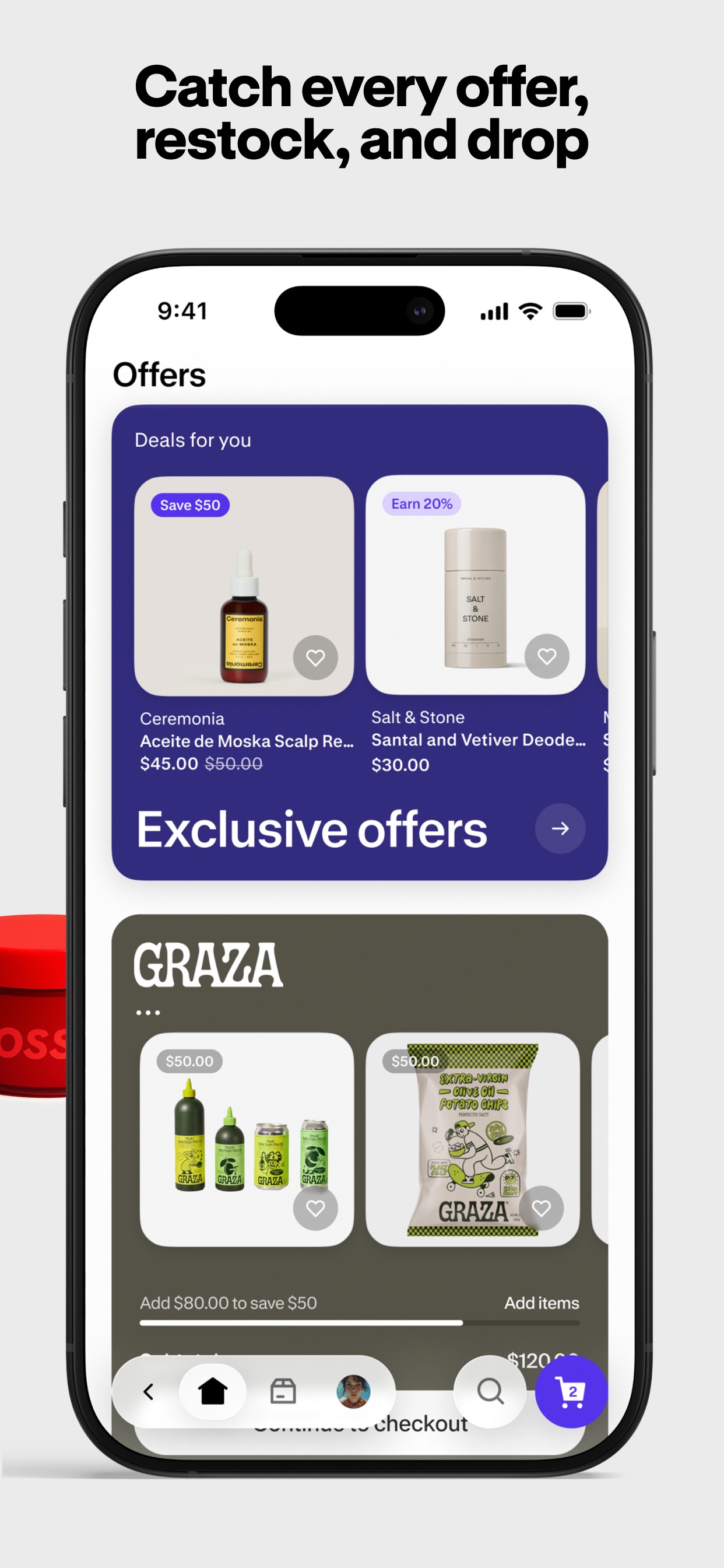 Shop App Store screenshot 5: Catch every offer, restock, and drop