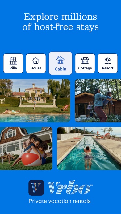 Vrbo App Store screenshot: listing design