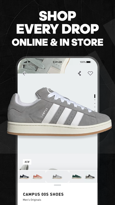 adidas App Store screenshot 6: SHOP EVERY DROP ONLINE & IN STORE