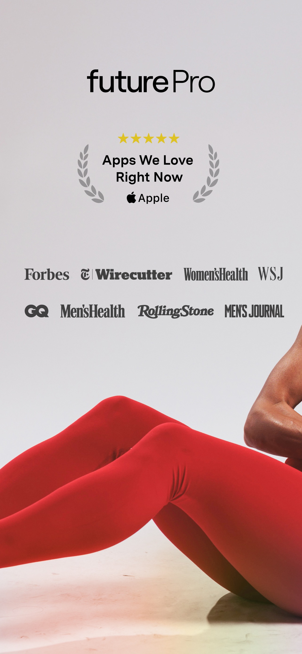 Future Pro App Store screenshot: listing design