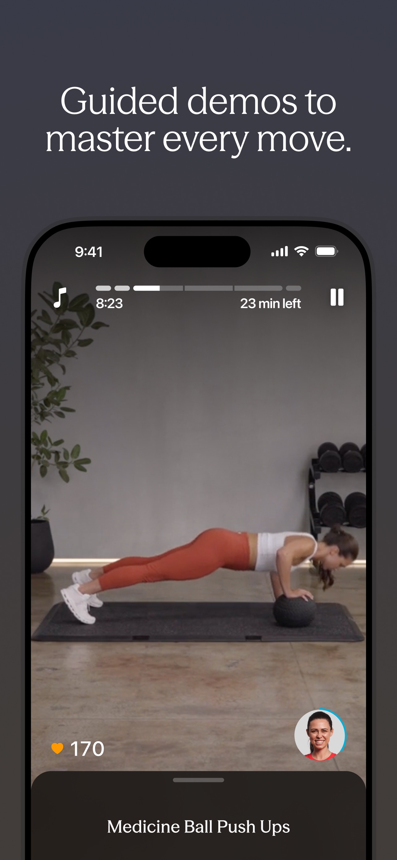 Future Pro App Store screenshot: Guided demos to master every move.