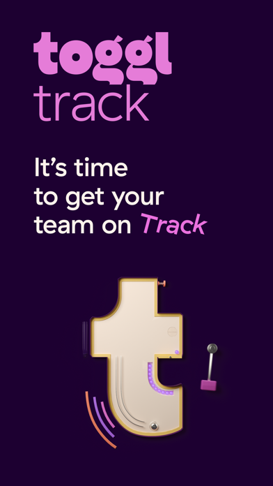 Toggl Track App Store screenshot: listing design