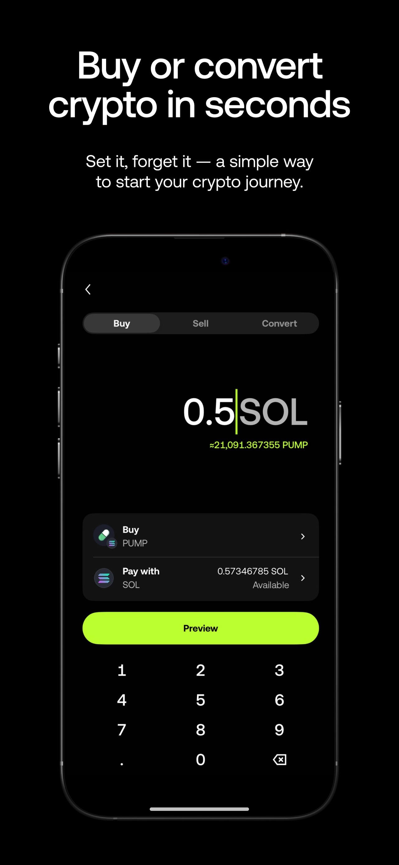 OKX App Store screenshot 5: Buy or convert crypto in seconds

Set it, forget it - a simple way to start your crypto journey.