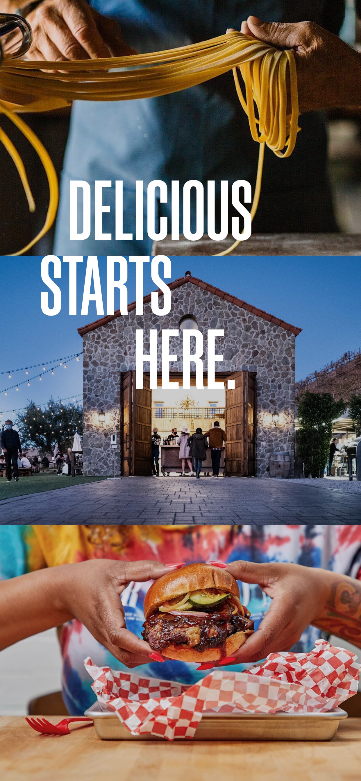 Tock App Store screenshot: DELICIOUS STARTS HERE.