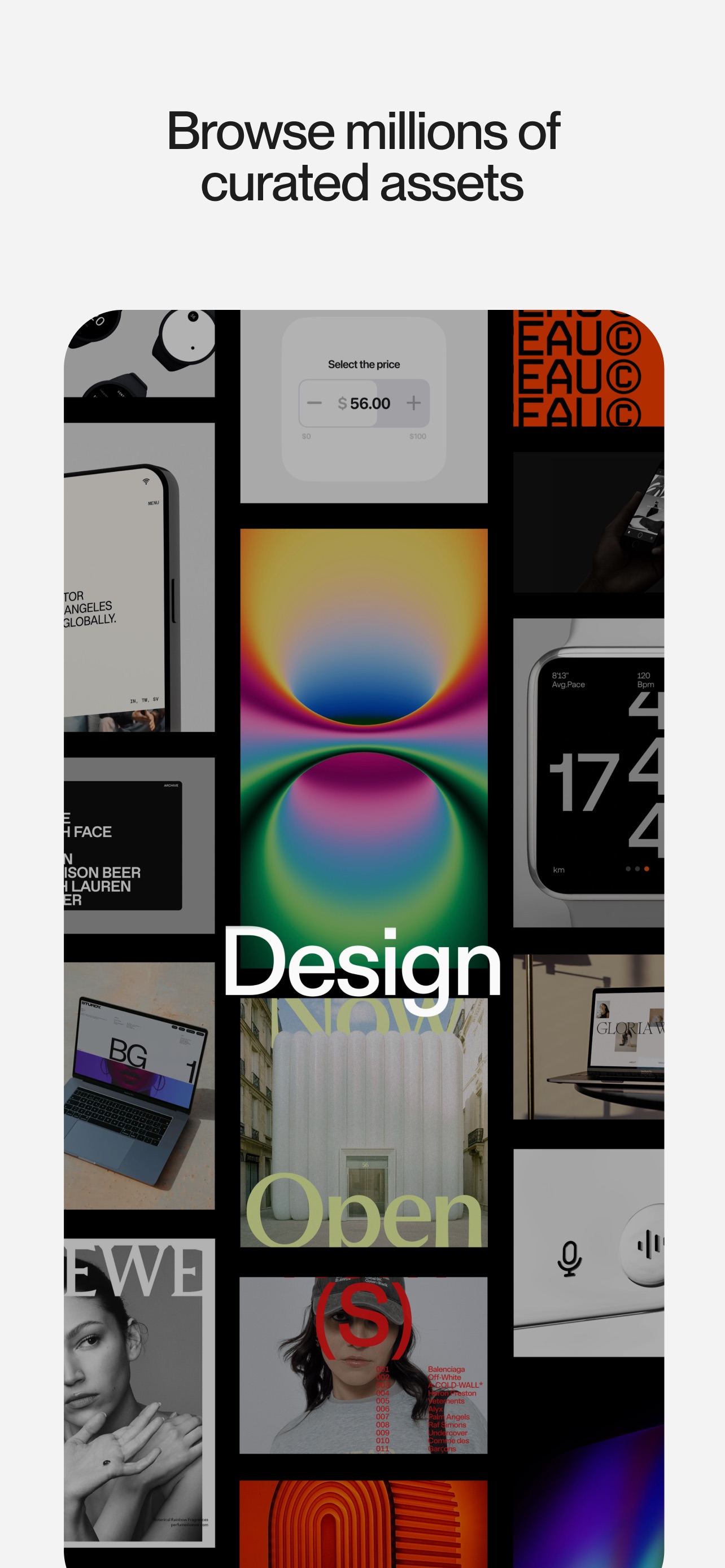 Savee App Store screenshot: Browse millions of curated assets