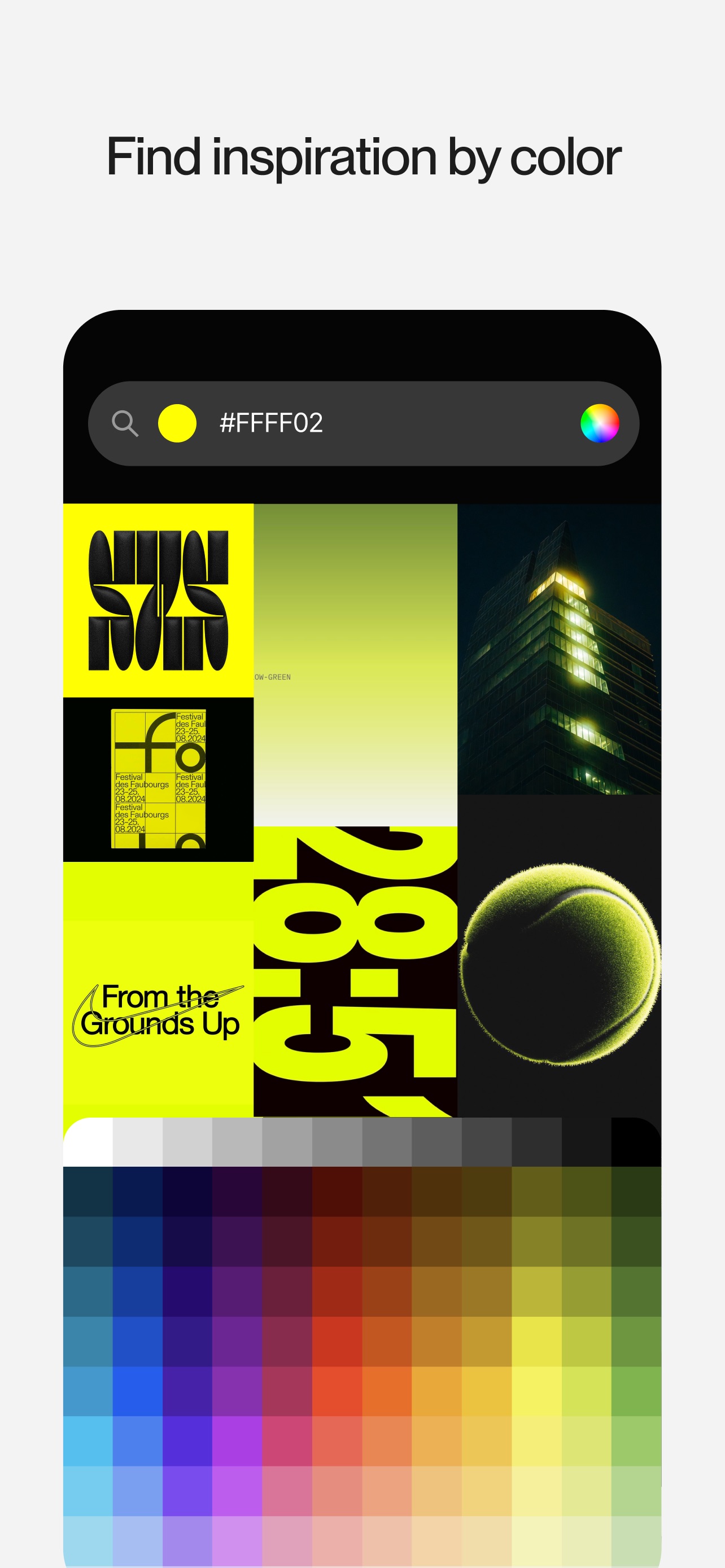 Savee App Store screenshot: Find inspiration by color