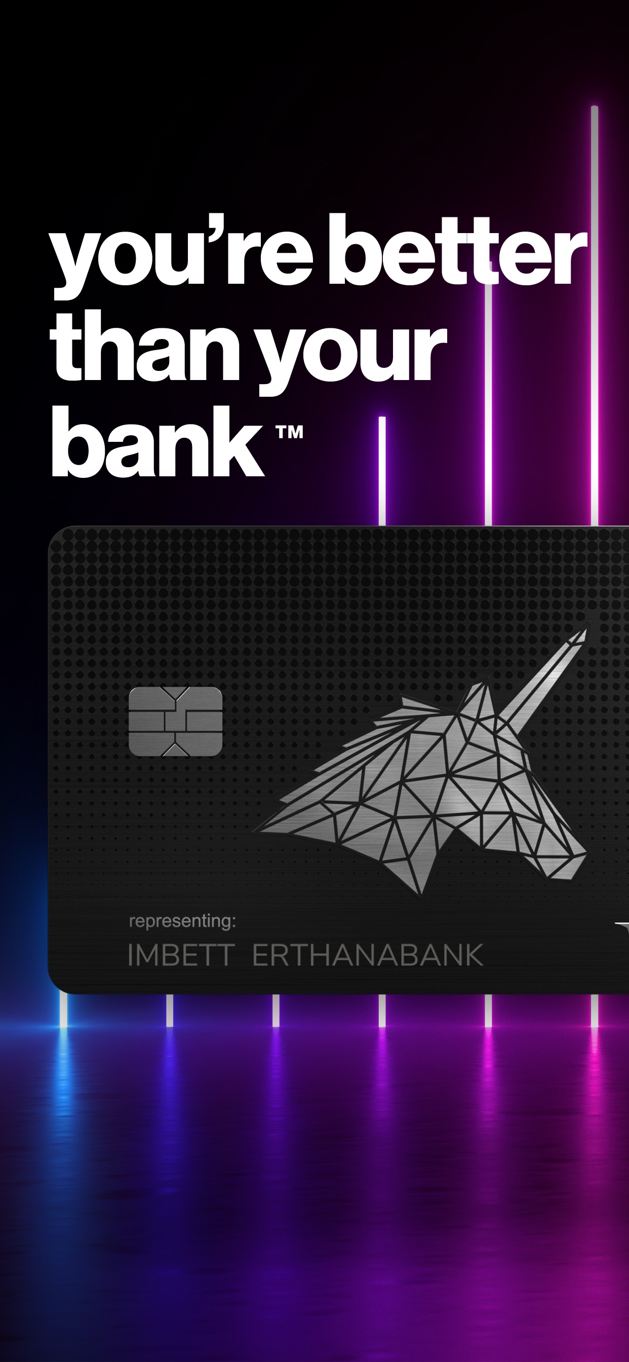 CRED App Store screenshot: you’re better than your bank ™