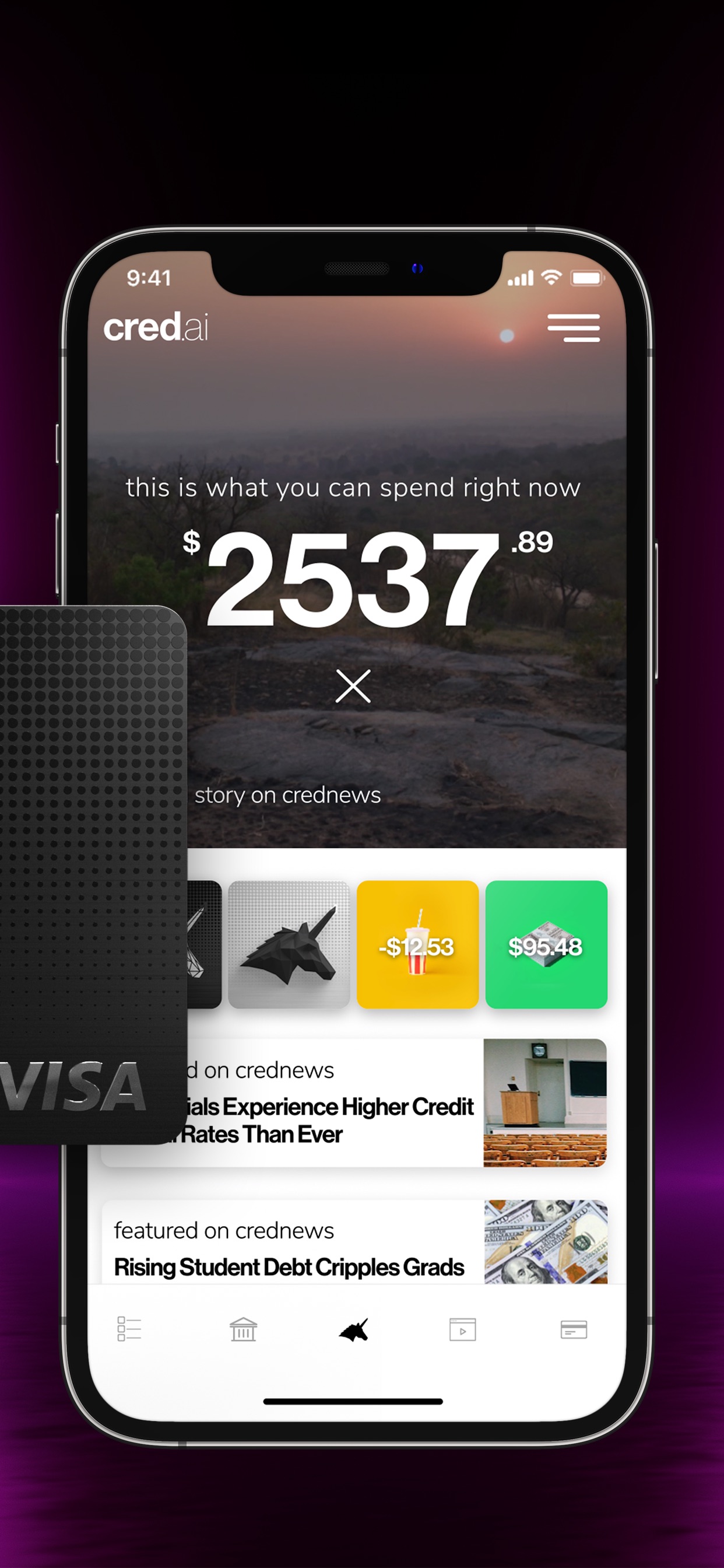 CRED App Store screenshot: listing design