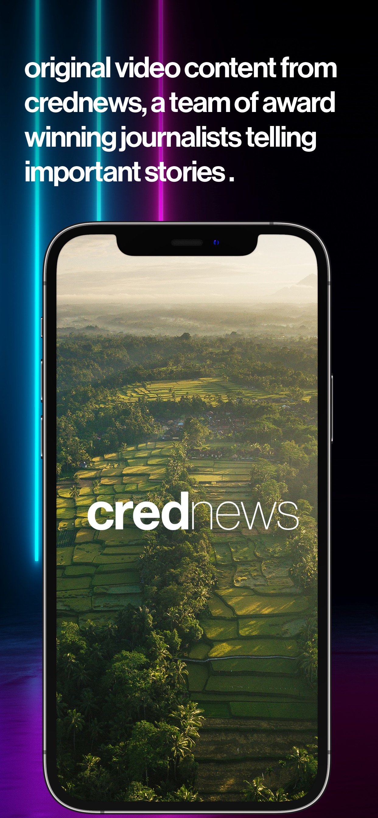 CRED App Store screenshot: original video content from crednews, a team of award winning journalists telling important stories .