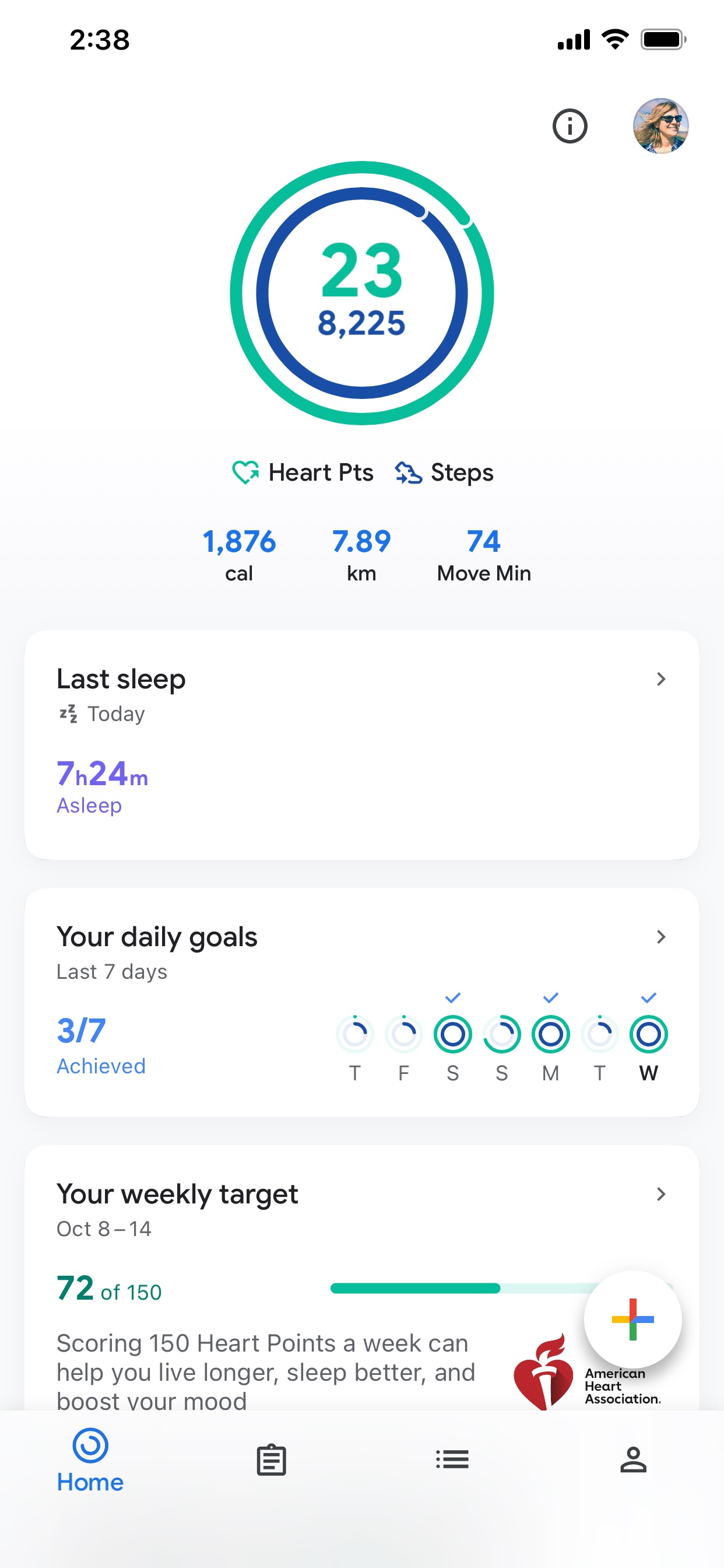 Google Fit App Store screenshot: listing design