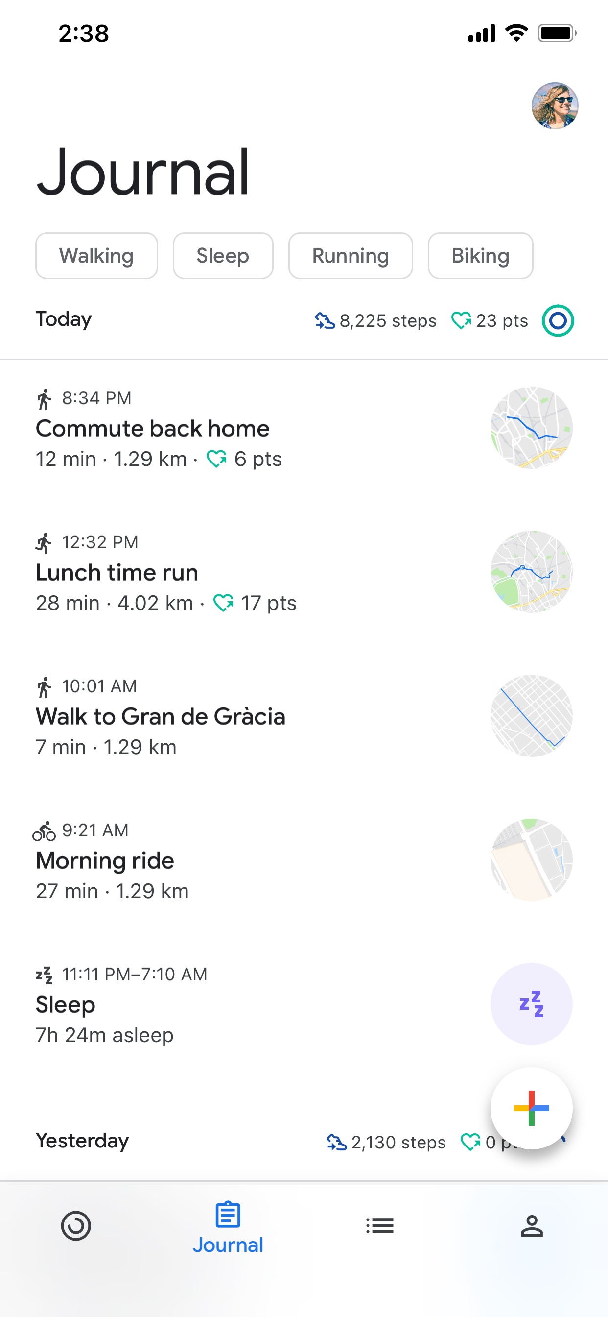 Google Fit App Store screenshot: listing design