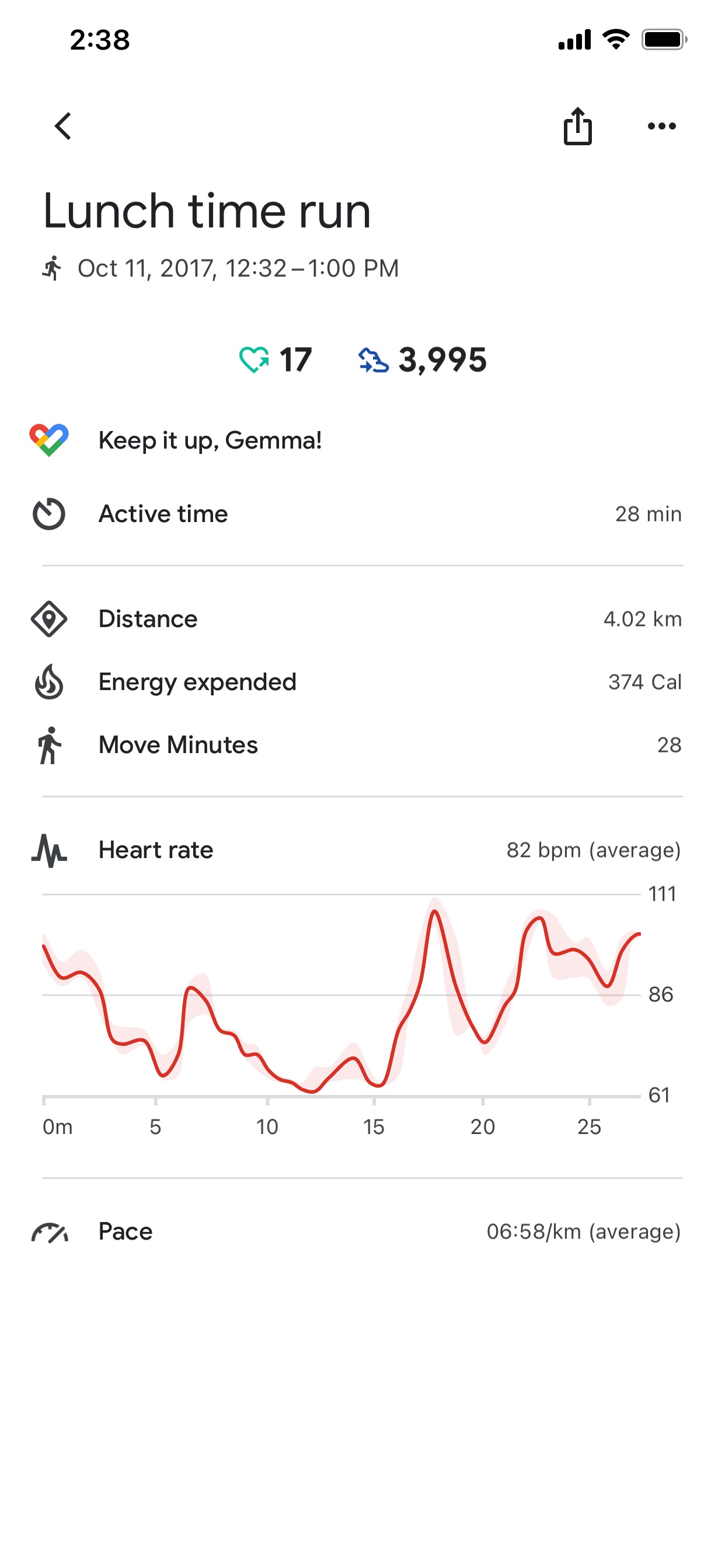 Google Fit App Store screenshot: listing design