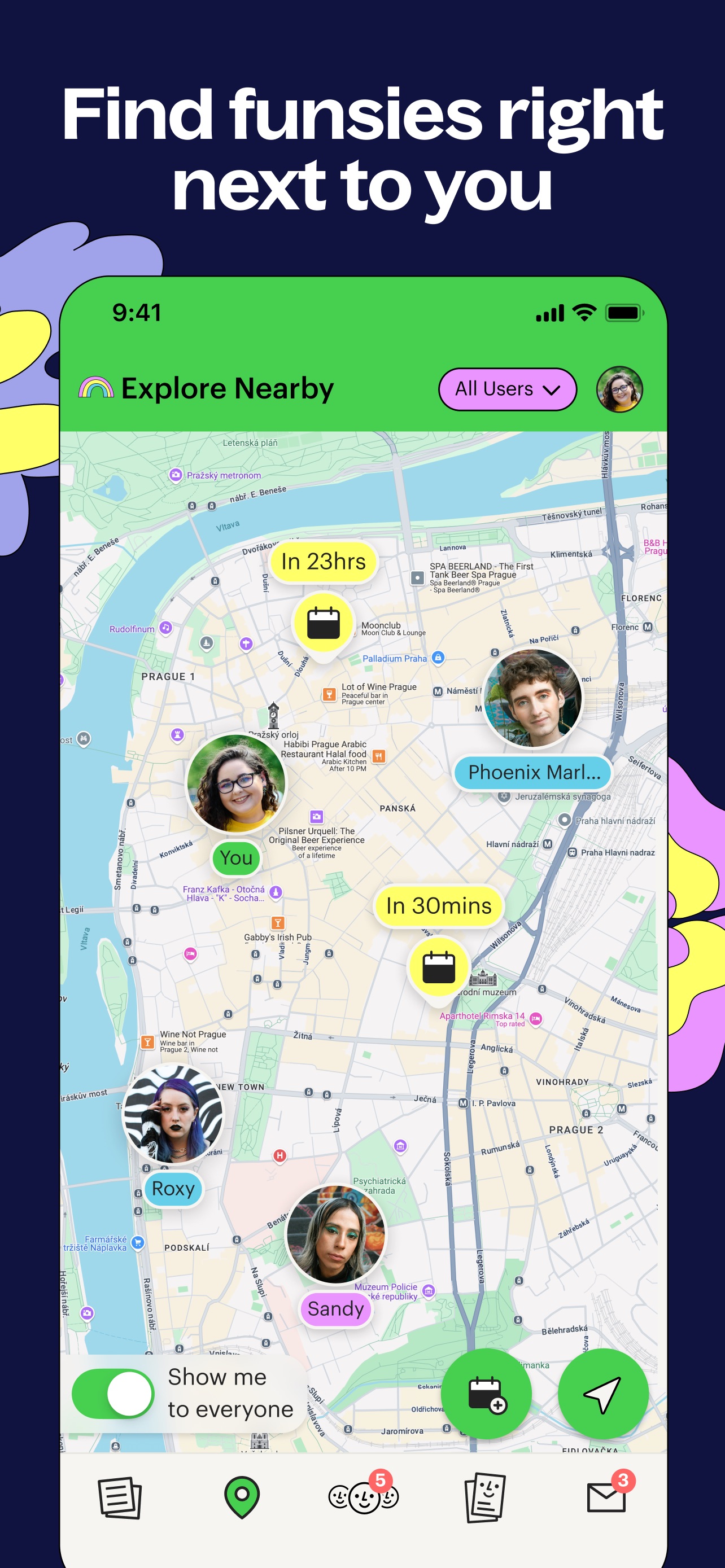 Lex App Store screenshot: Find funsies right next to you