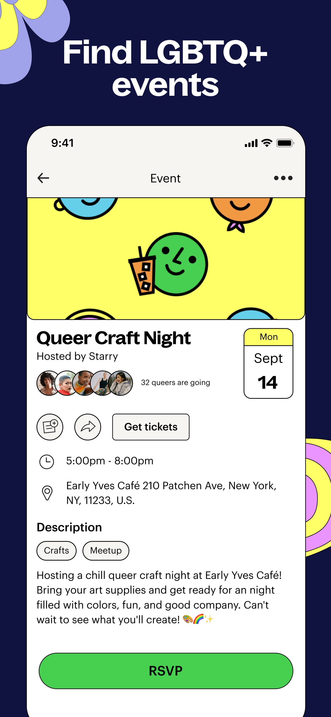 Lex App Store screenshot 6: Find LGBTQ+ events