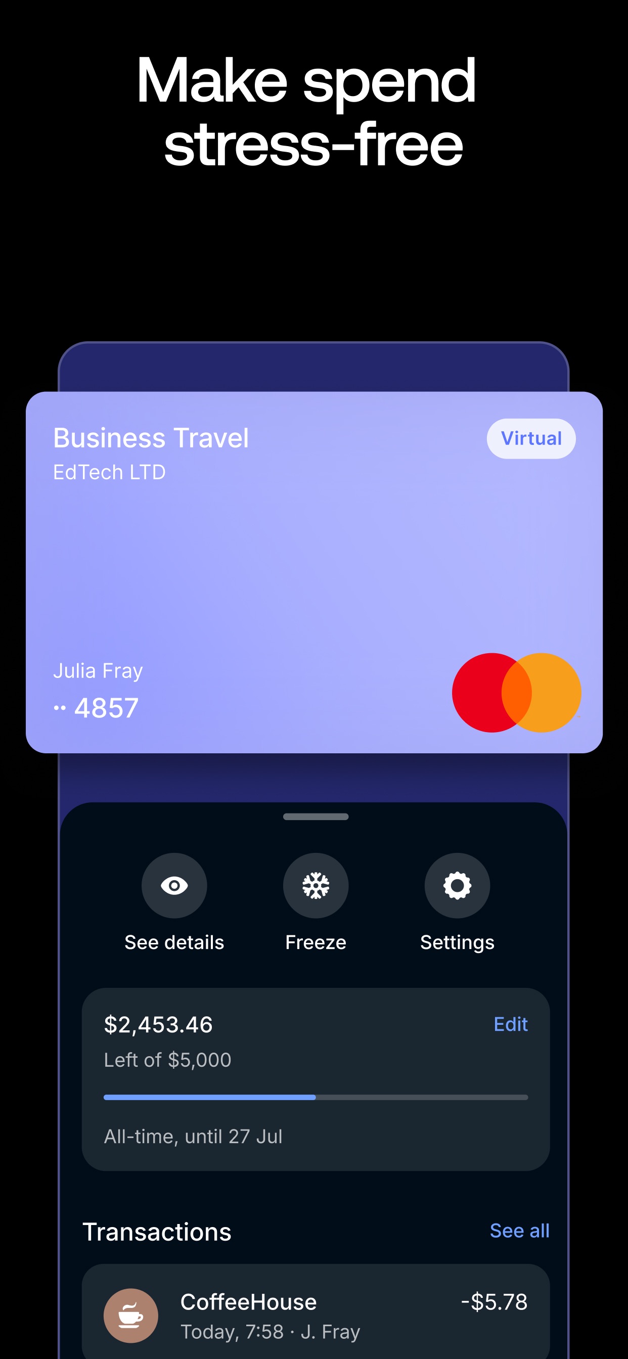 Revolut Business App Store screenshot 6: Make spend stress-free