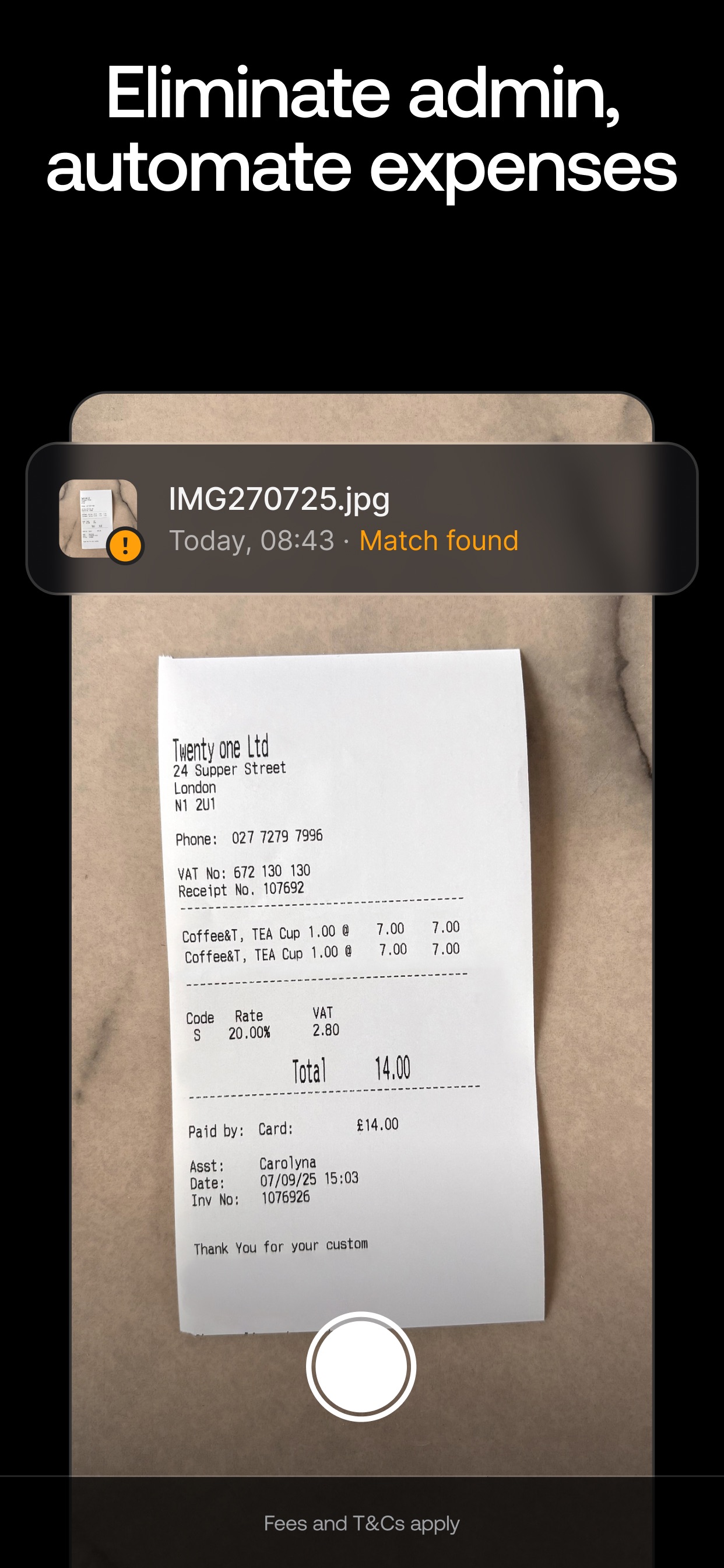 Revolut Business App Store screenshot: Eliminate admin, automate expenses