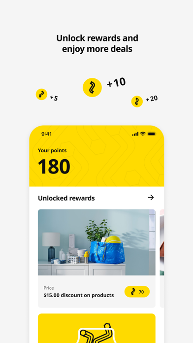 IKEA App Store screenshot: Unlock rewards and enjoy more deals