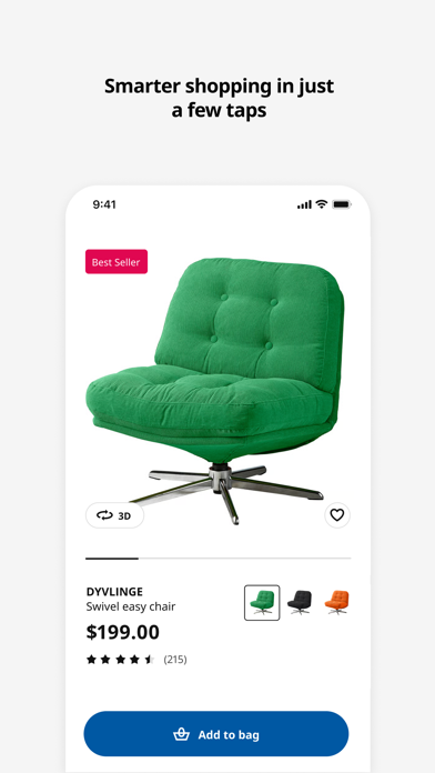 IKEA App Store screenshot: Smarter shopping in just a few taps