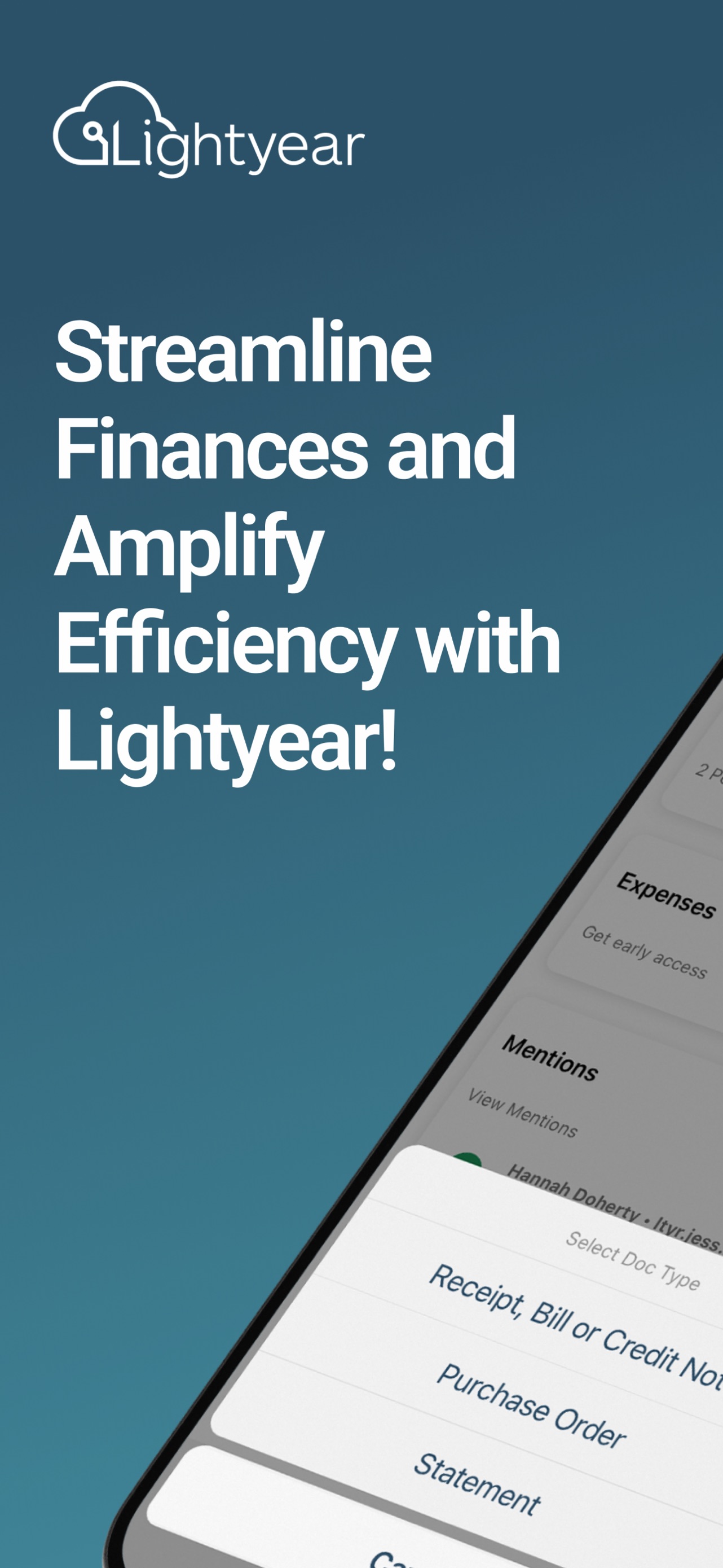 Lightyear App Store screenshot: Streamline Finances and Amplify Efficiency with Lightyear!