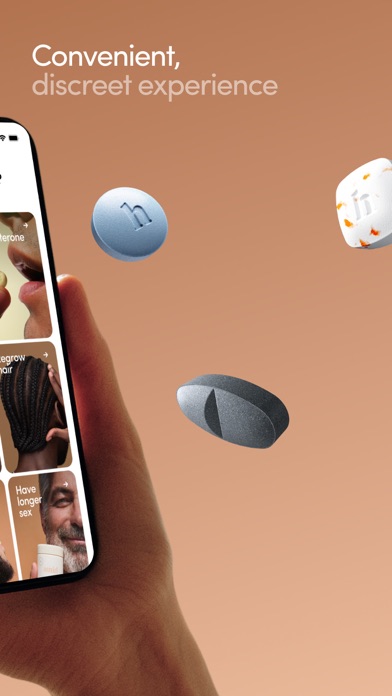 Hims App Store screenshot: Convenient, discreet experience