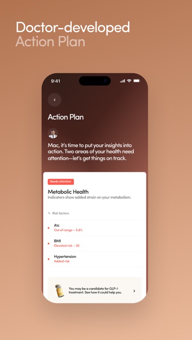 Hims App Store screenshot 6: Doctor-developed Action Plan